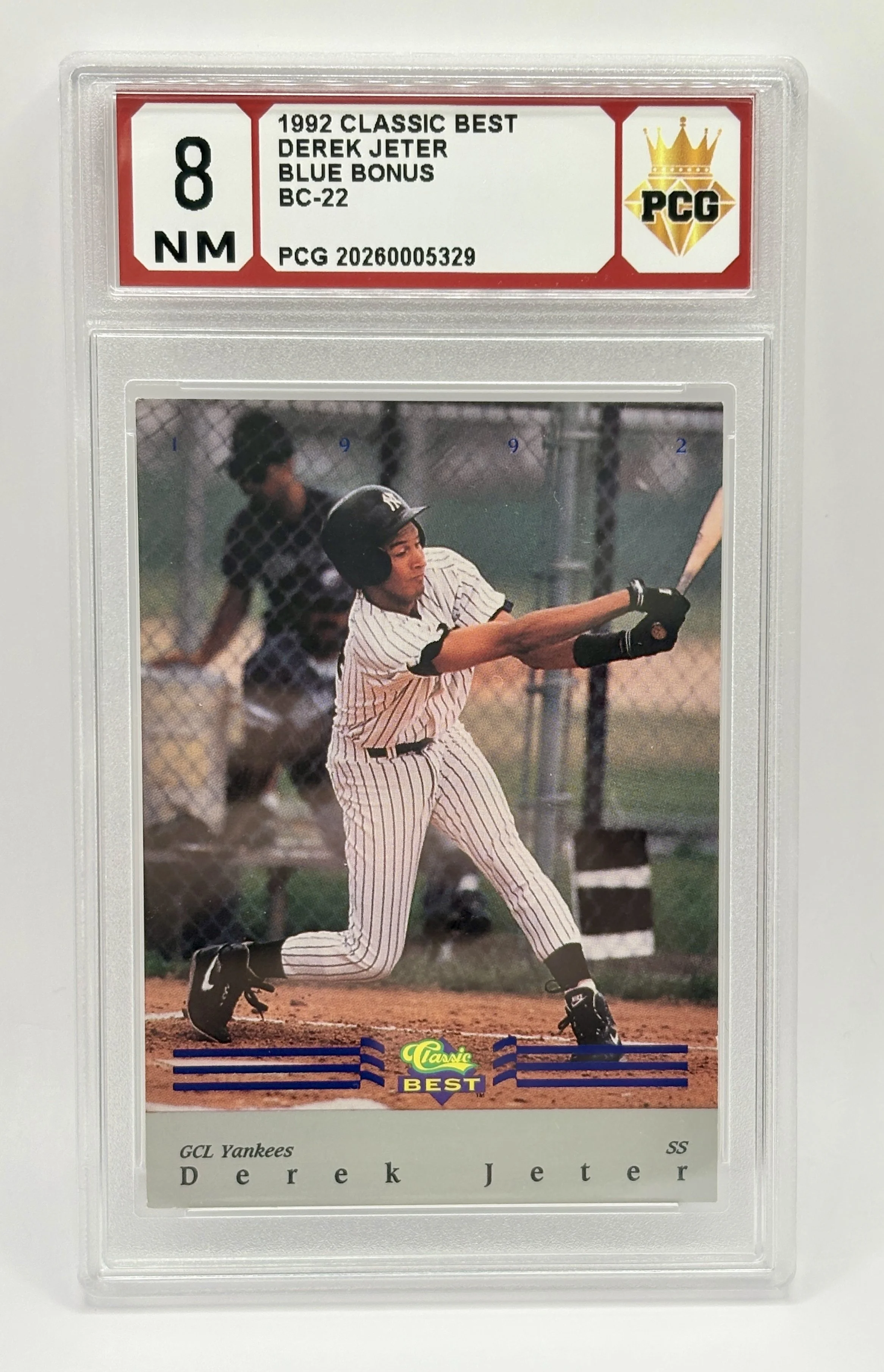 #20260005329 1992 DEREK JETER 8 NM