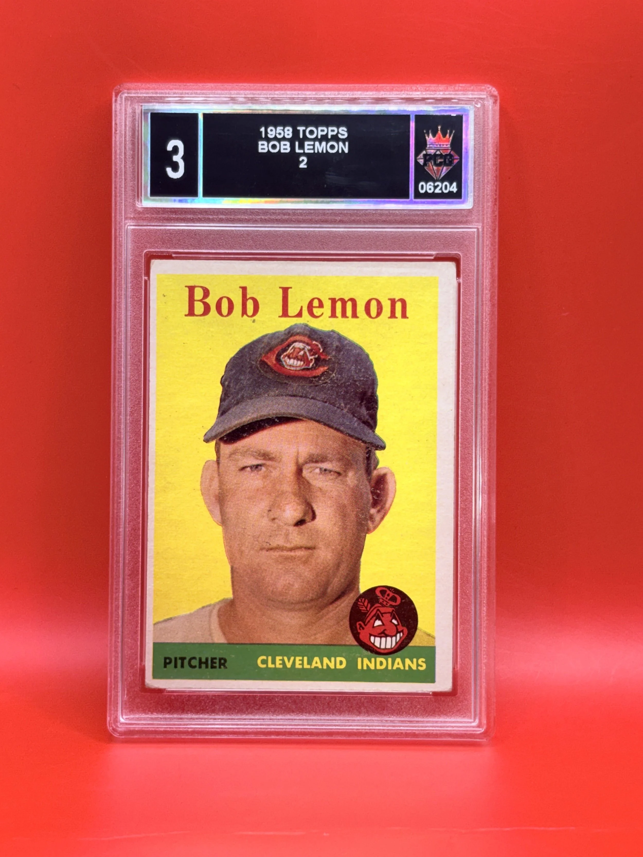 #06204 1958 BOB LEMON 3