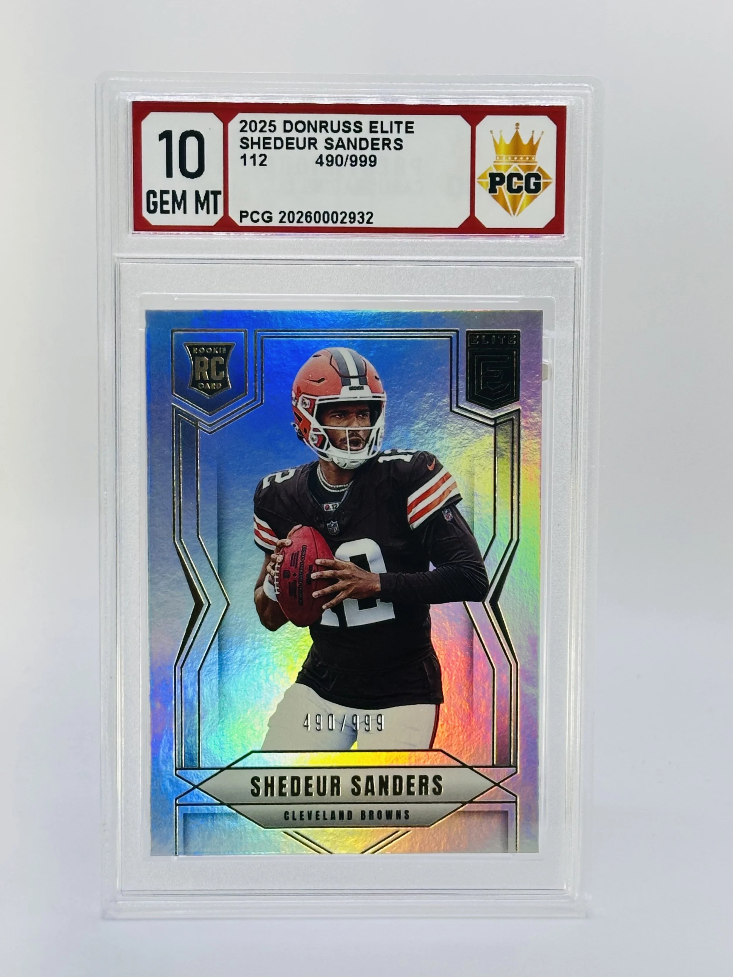 #20260002932 2025 SHEDEUR SANDERS 10 GEM MT
