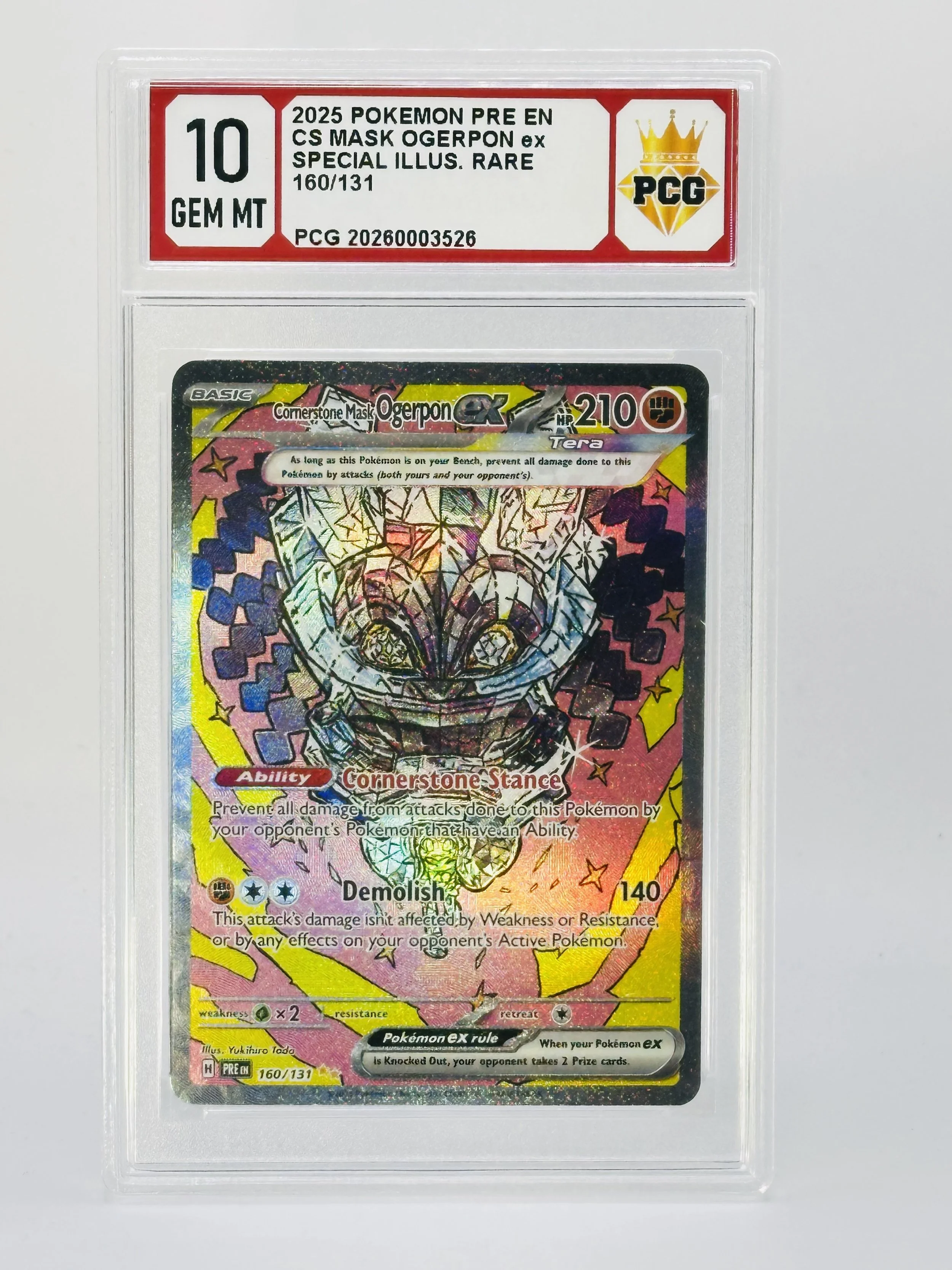 #20260003526 2025 CS MASK OGERPON EX 10 GEM MT