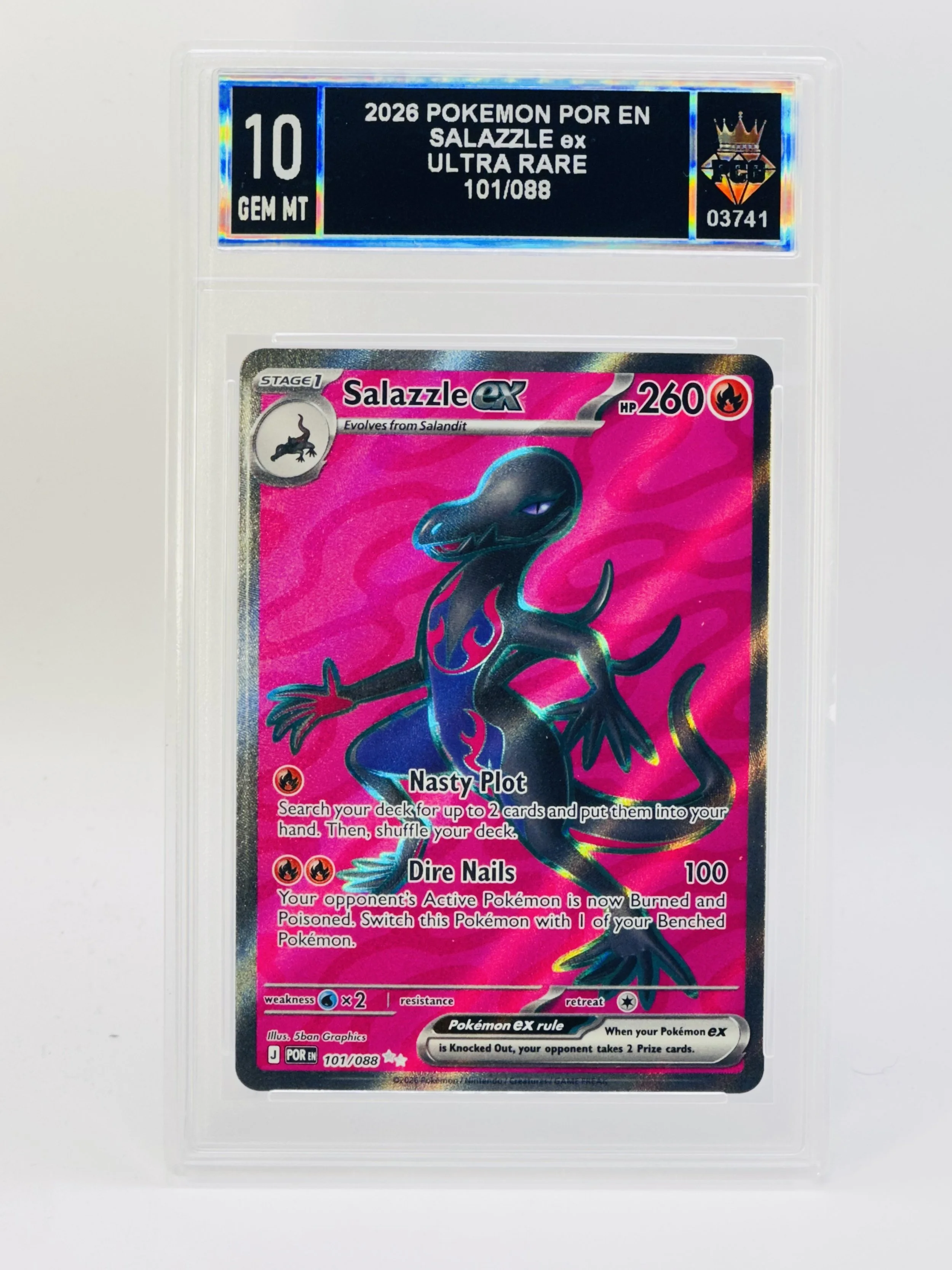 #20260003741 2026 SALAZZLE EX 10 GEM MT