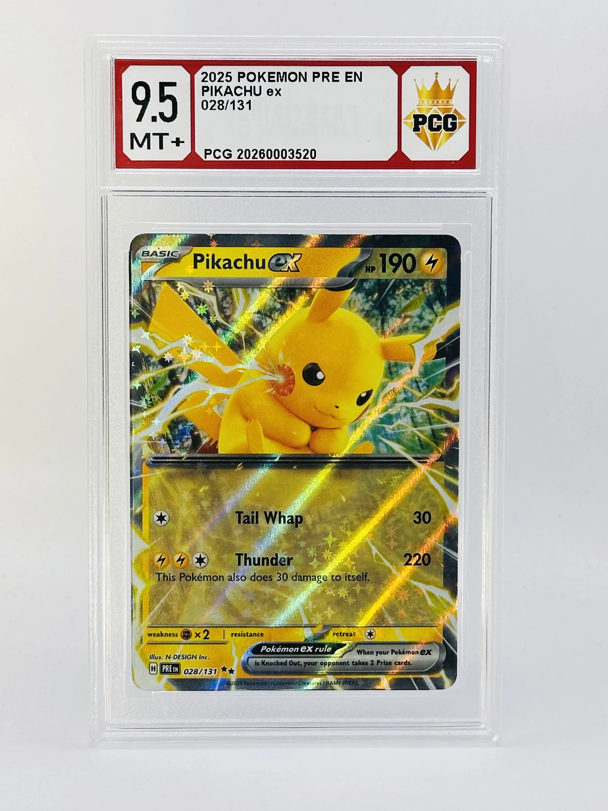 #20260003520 2025 PIKACHU EX 9.5 MT+