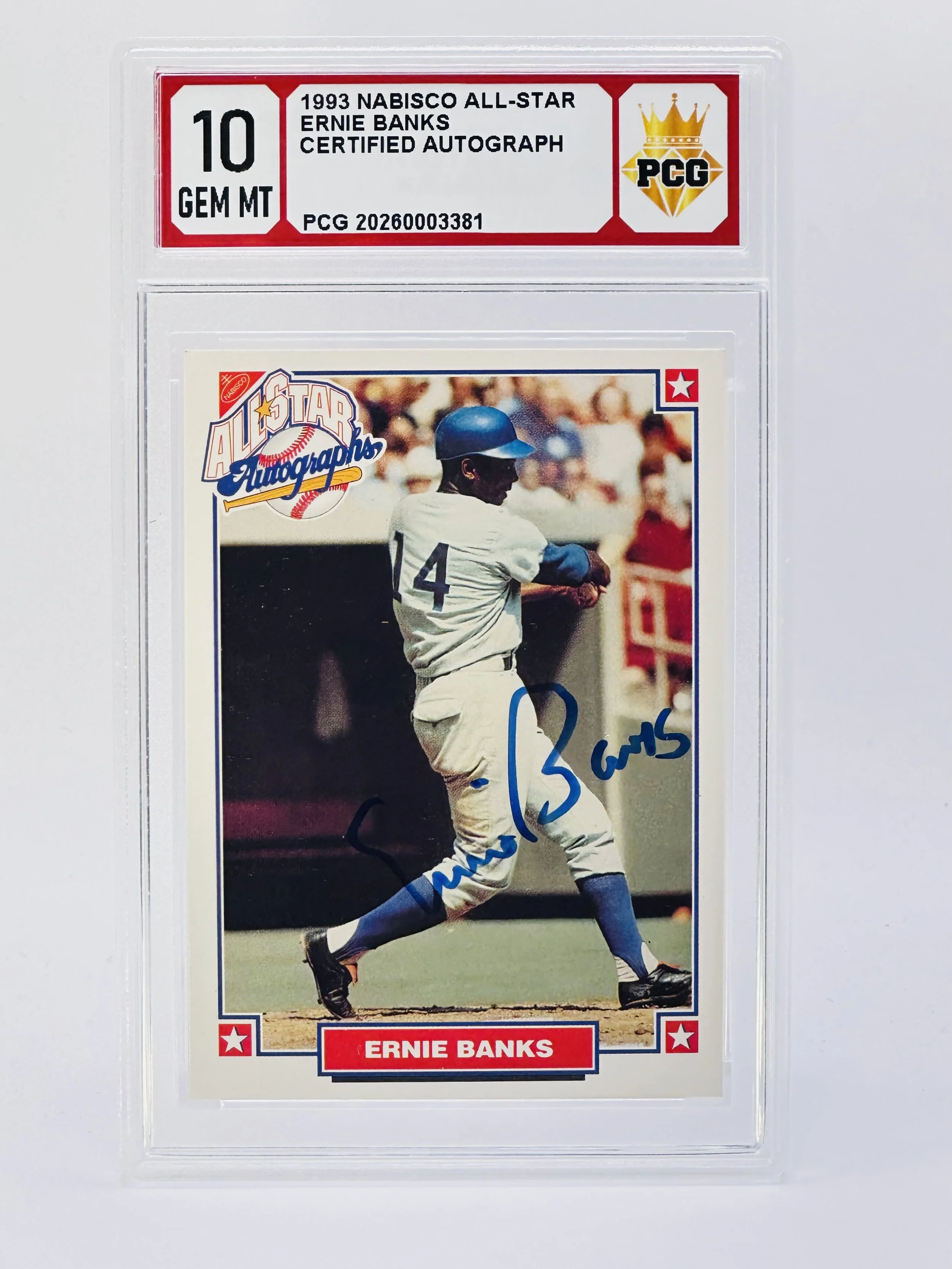 #20260003381 1993 ERNIE BANKS 10 GEM MT