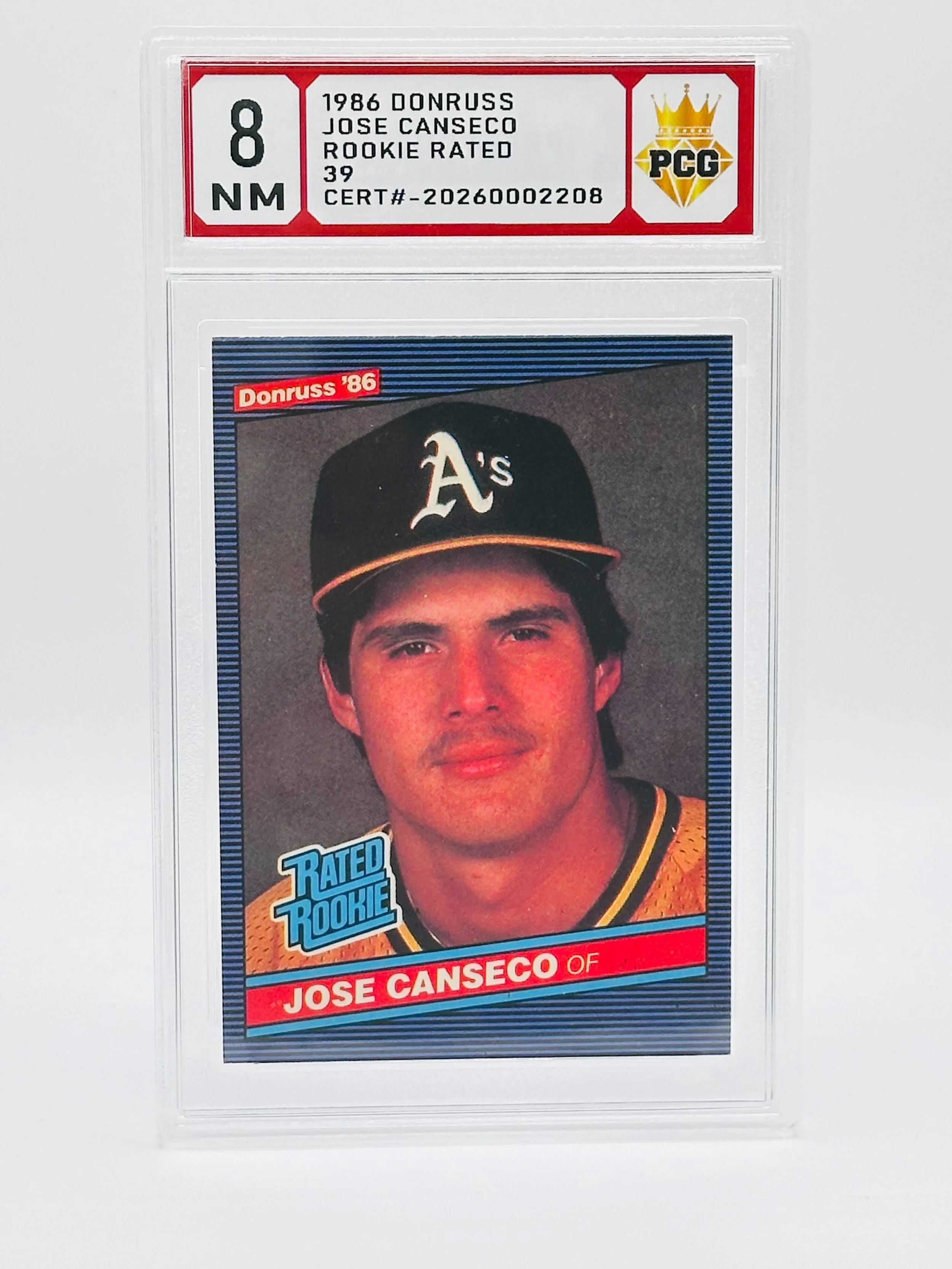 #20260002208 1986 JOSE CANSECO 8 NM