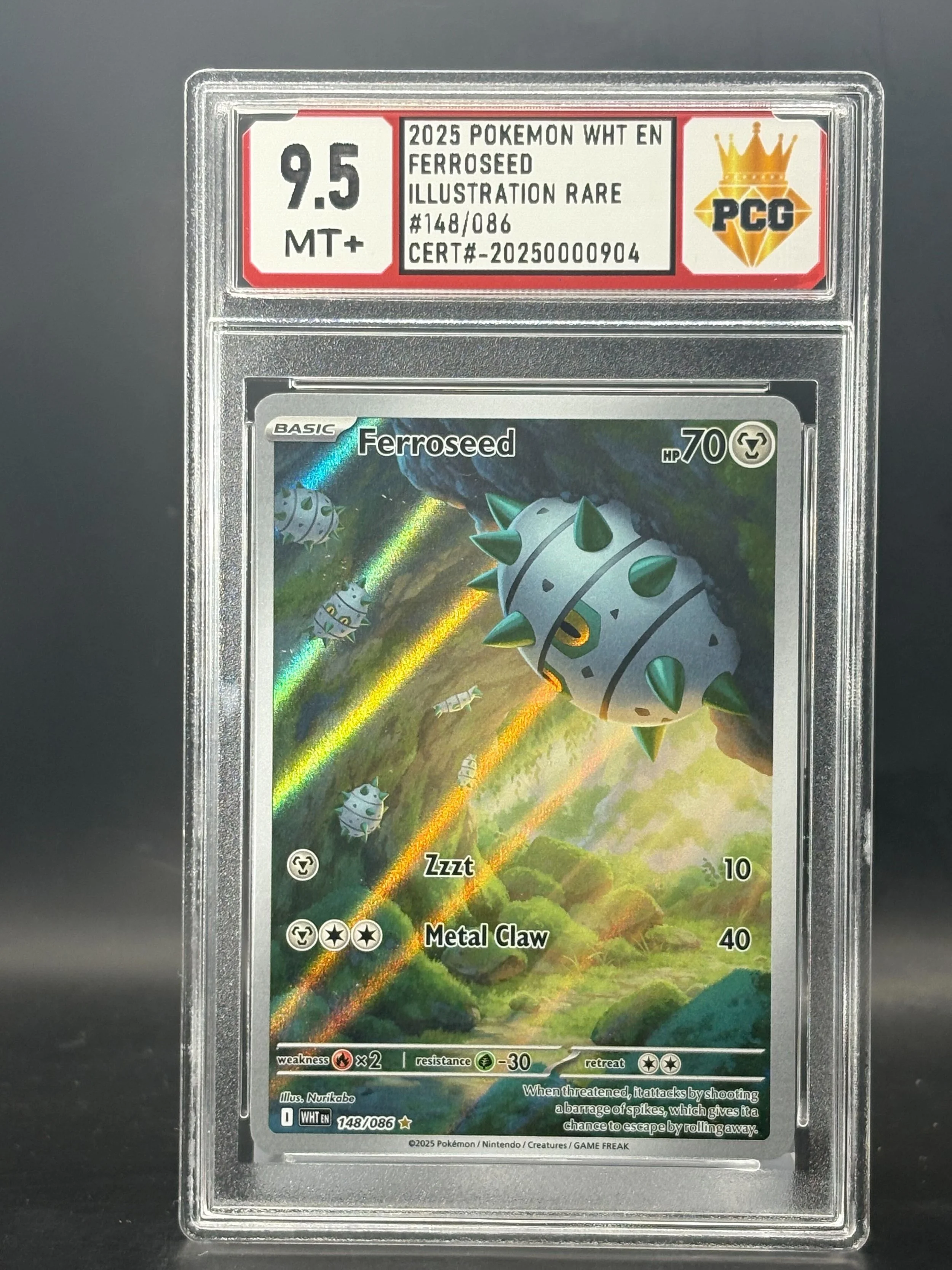 #20251250000904 2025 POKEMON WHT EN FERROSEED 9.5 MT+