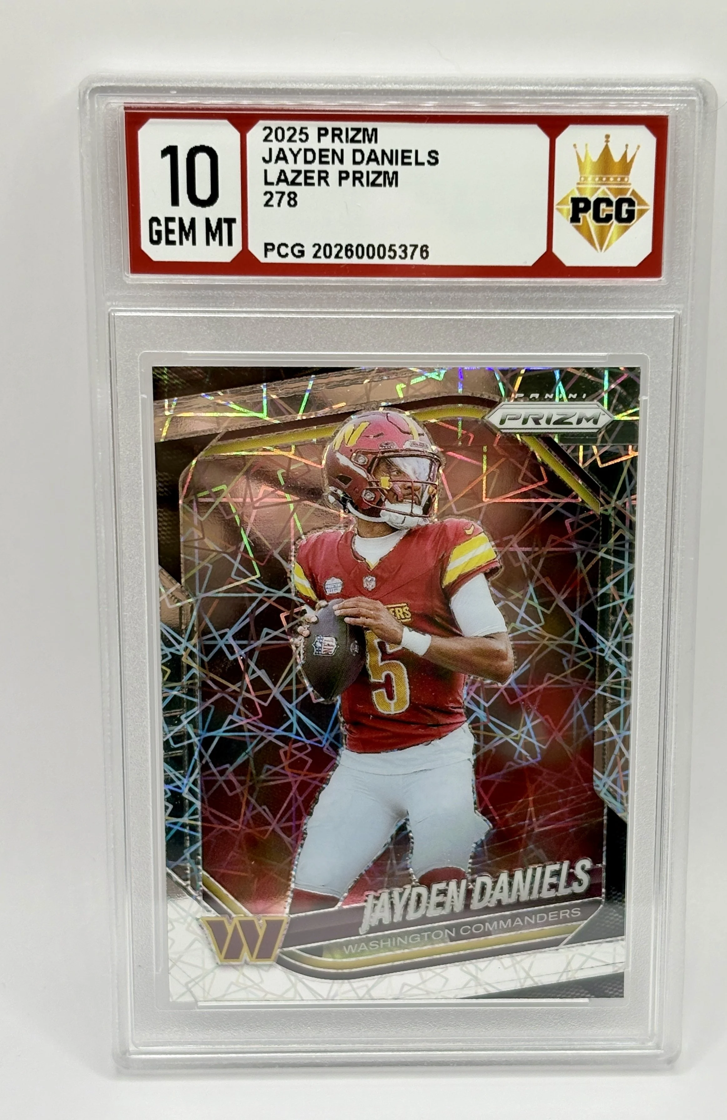 #20260005376 2025 JAYDEN DANIELS 10 GEM MT