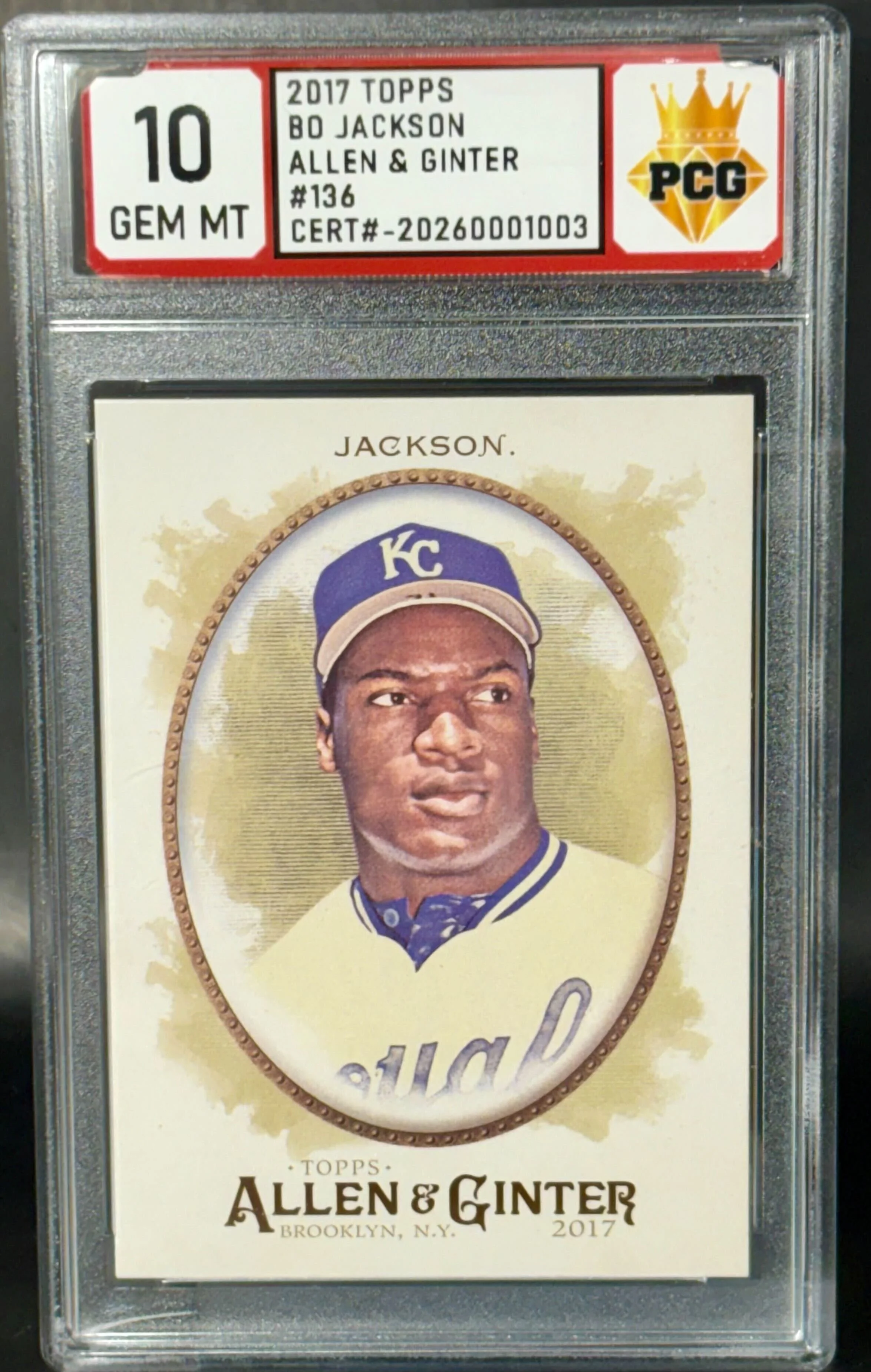 #20260001003 2017 BO JACKSON 10 GEM MT