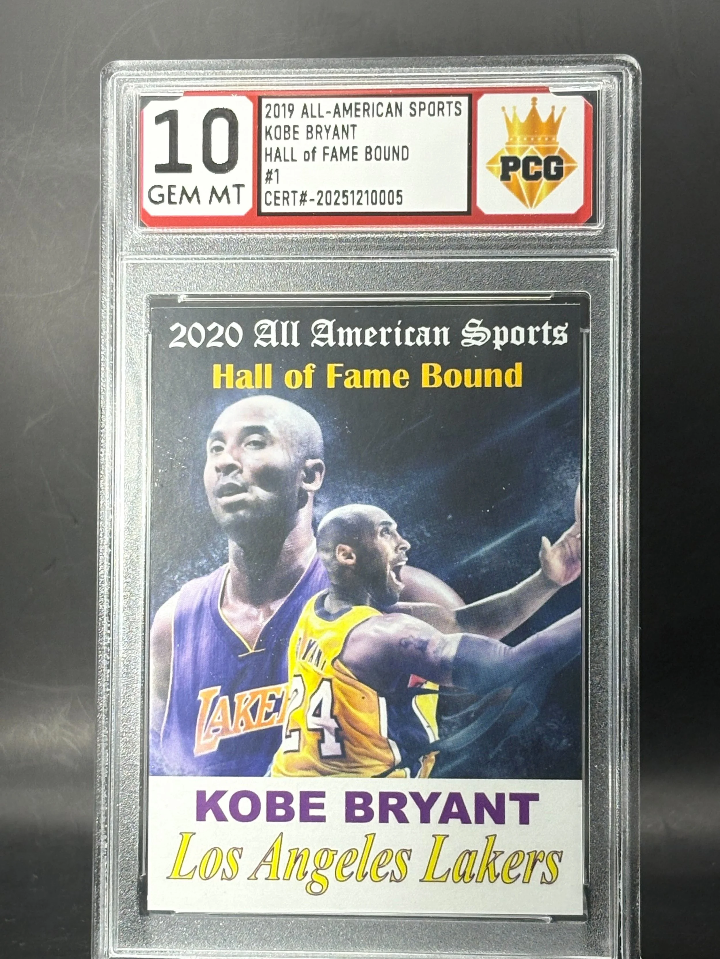 #20251210005 Kobe Bryant 10 GEM MT