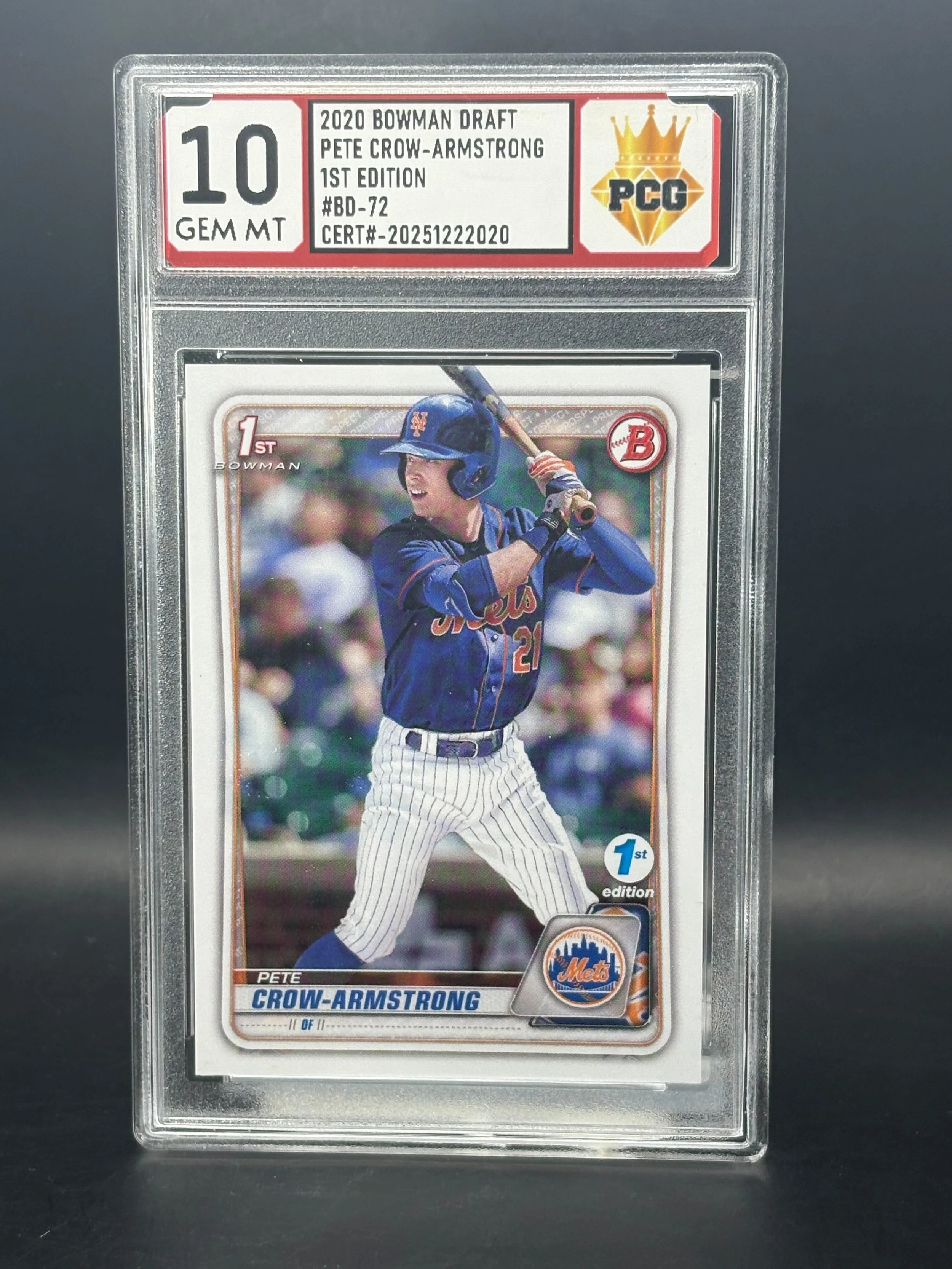 #20251222020 2020 PETE CROW-ARMSTRONG 10 GEM MT