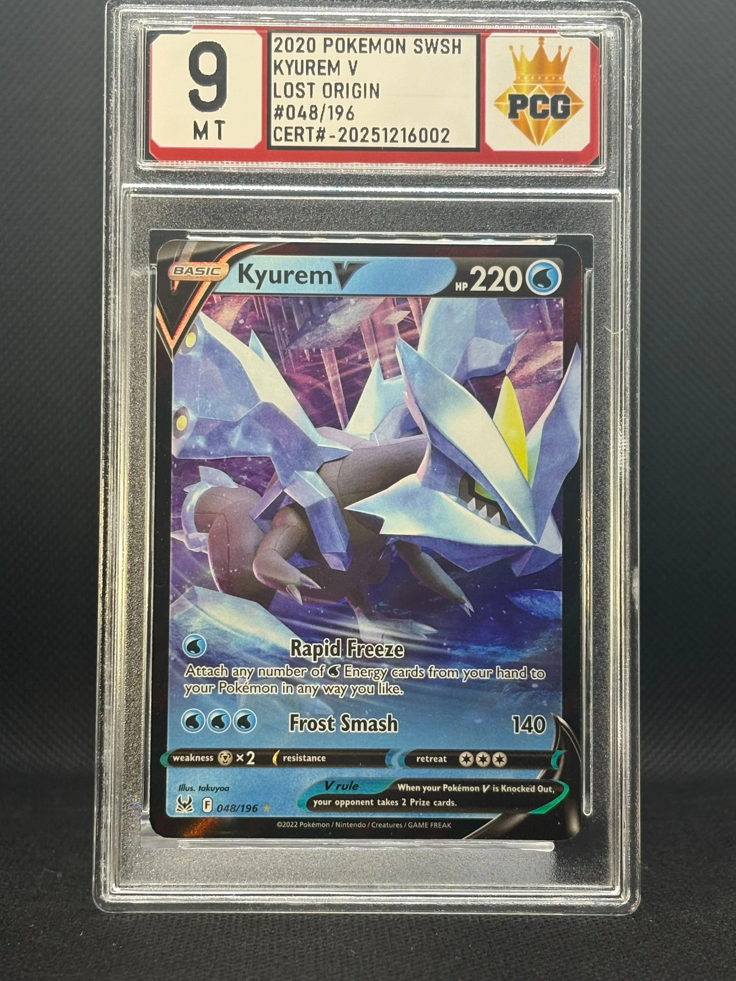 #20251216002 2020 POKEMON SWSH KYUREM V 9 MT