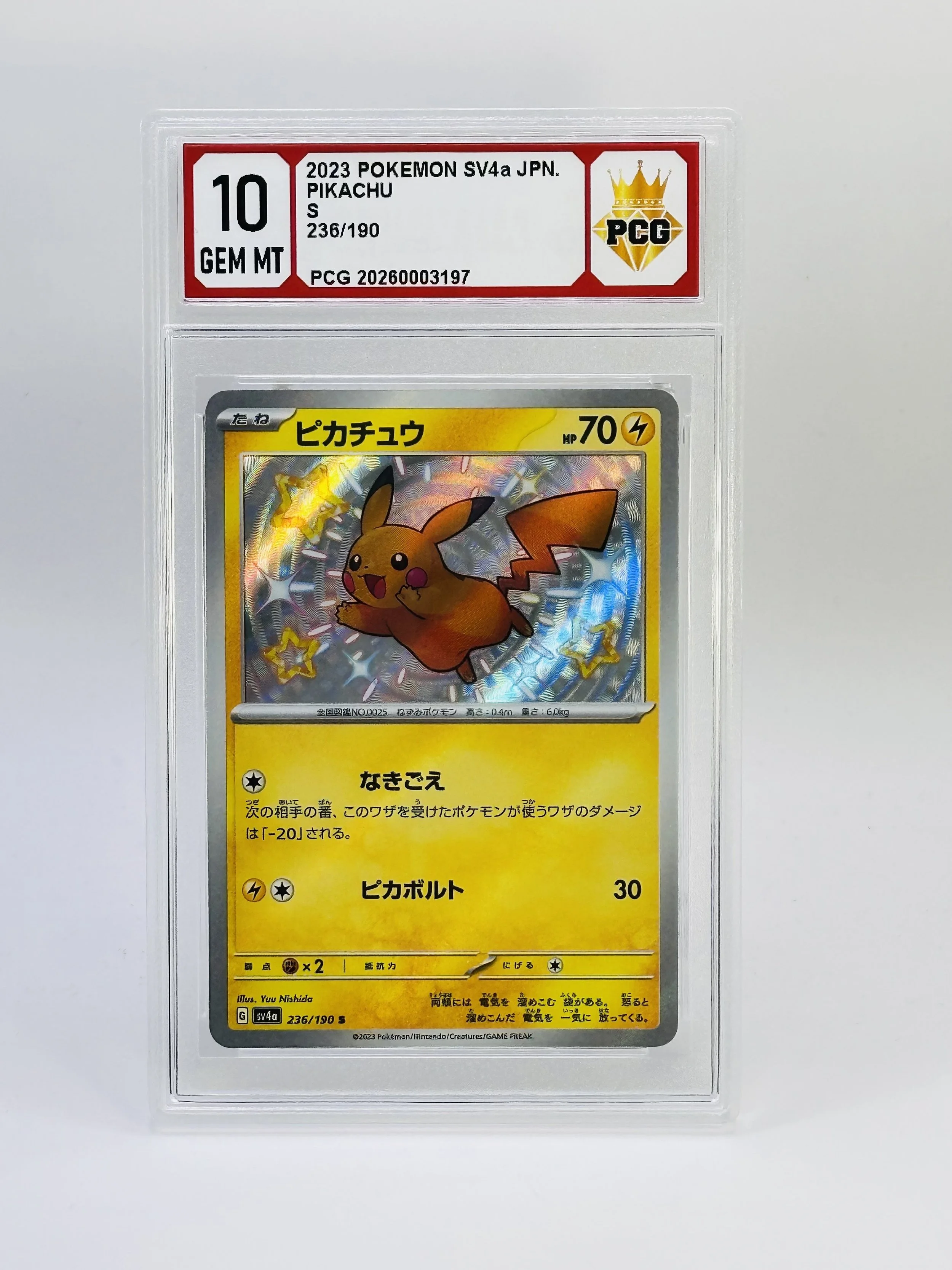 #20260003197 2023 PIKACHU 10 GEM MT