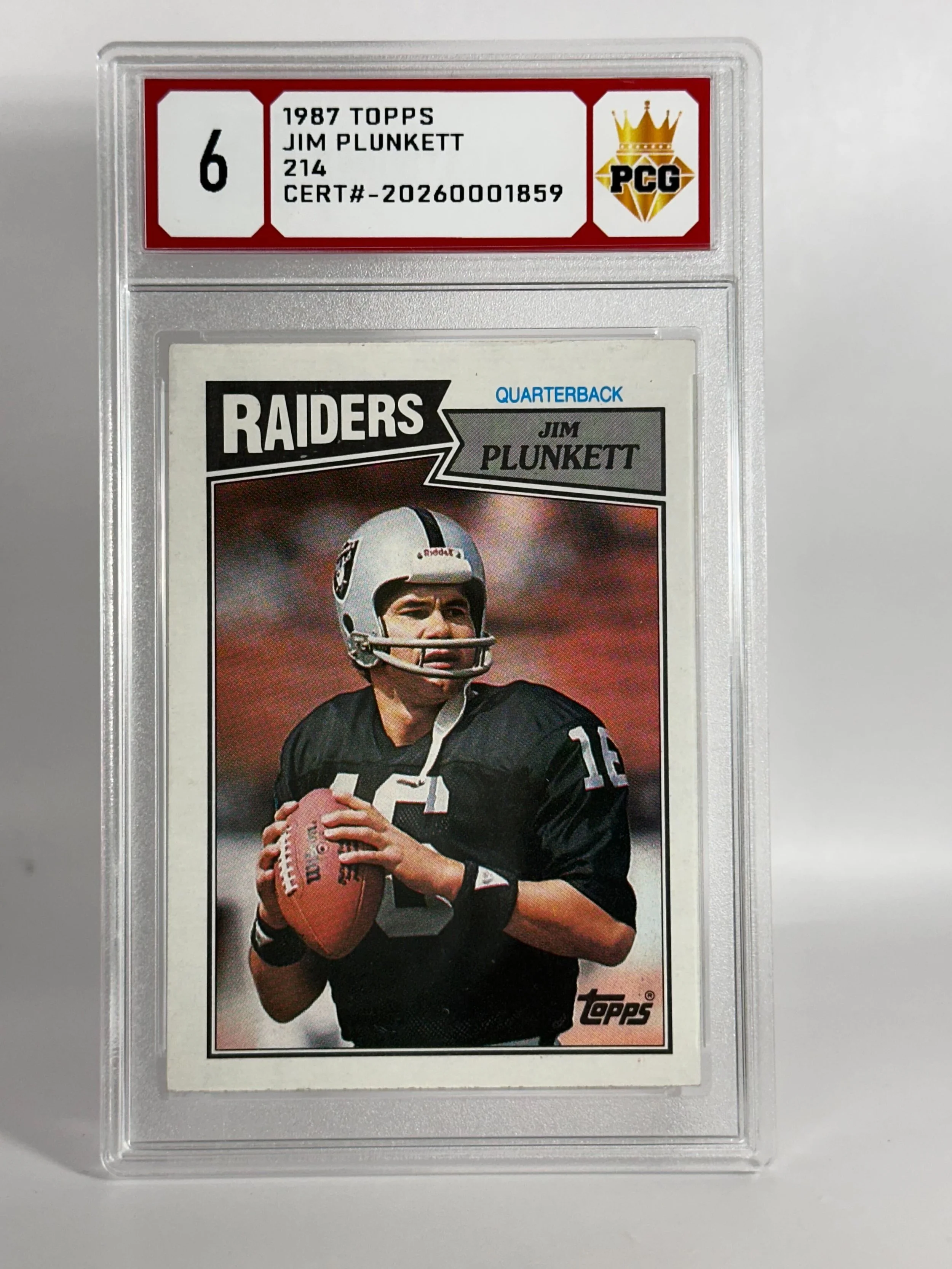 #20270001859 1987 JIM PLUNKETT 6