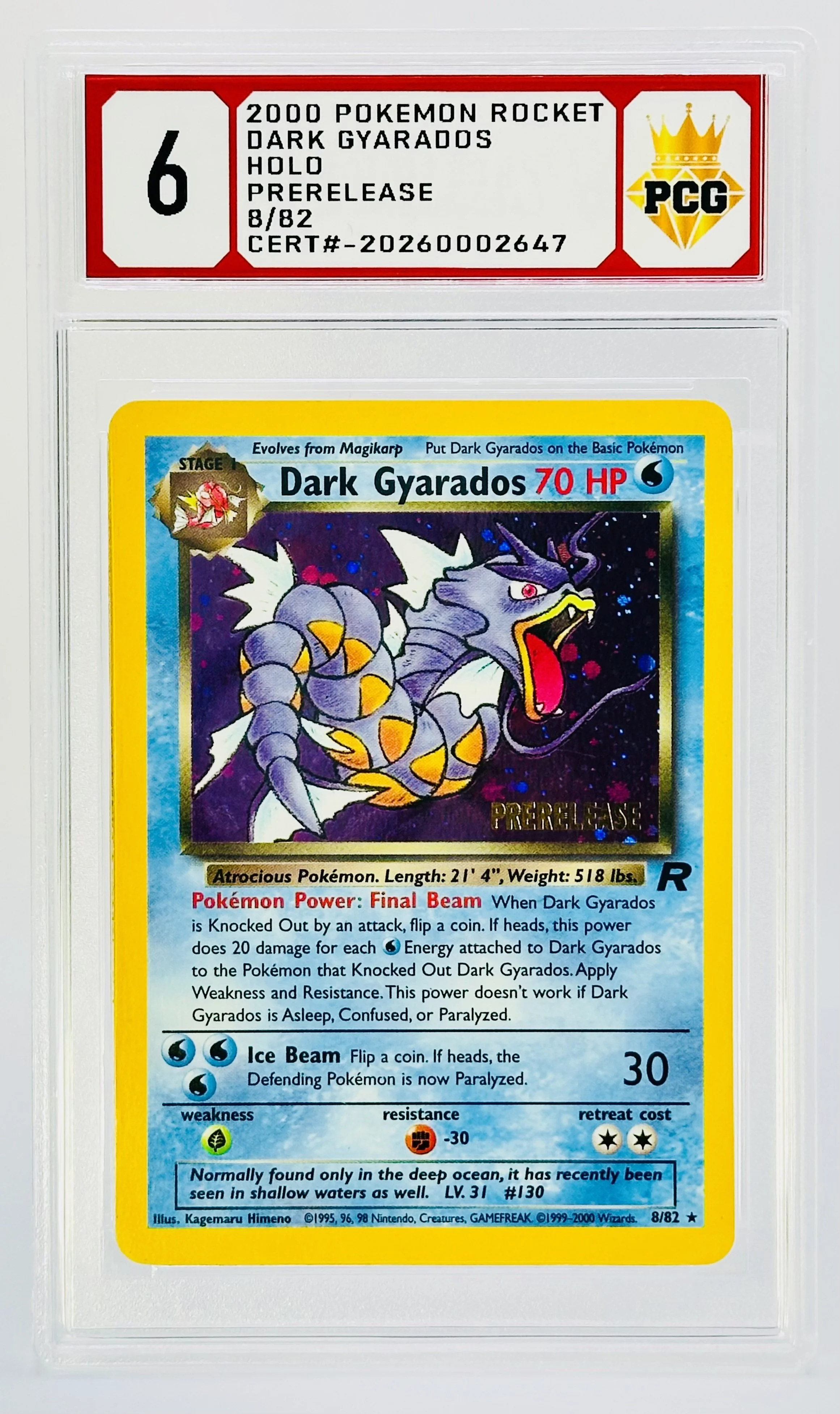 #20260002647 2000 DARK GYARADOS 6