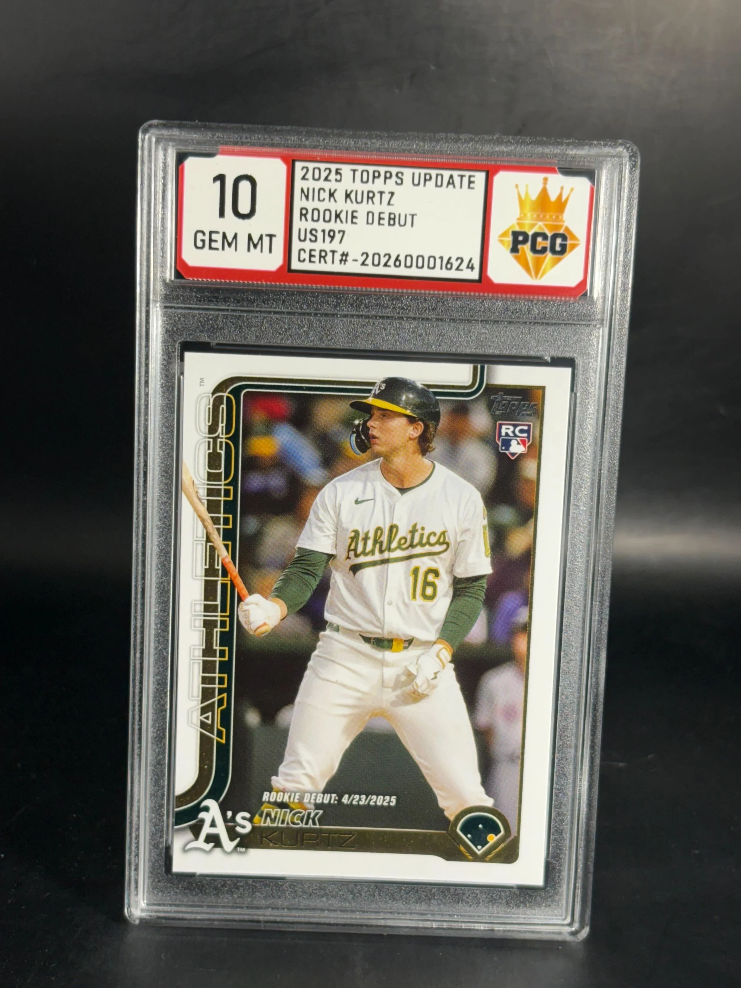 #20260001624 2025 NICK KURTZ 10 GEM MT