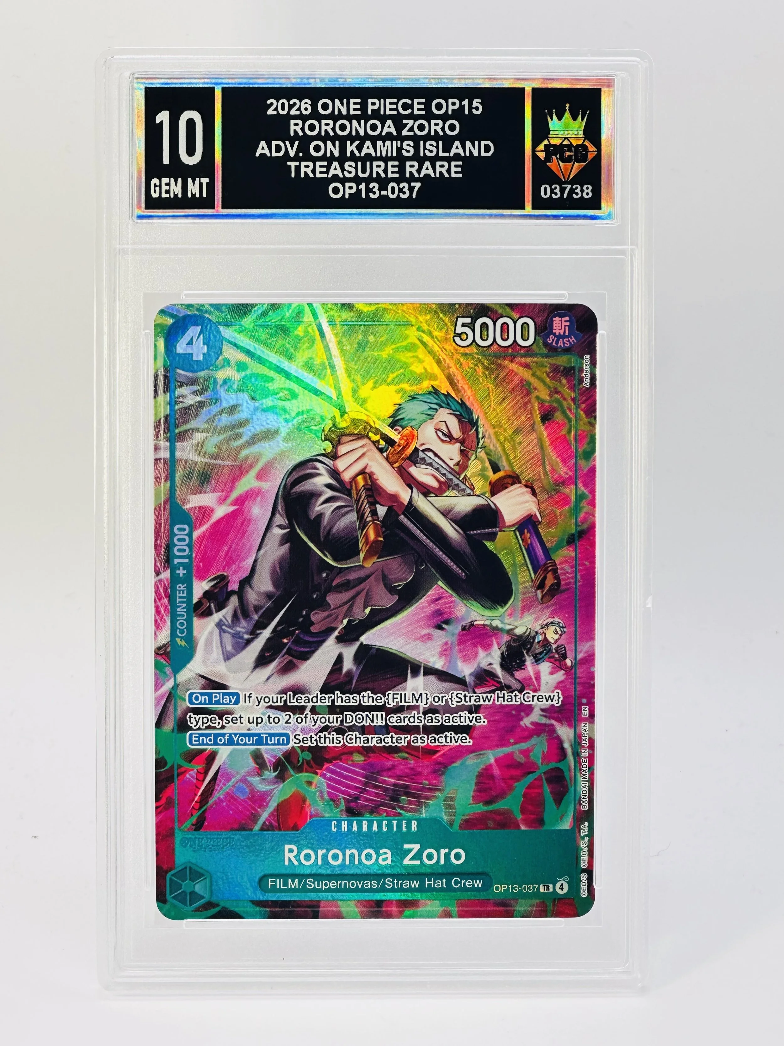 #20260003738 2026 RORONOA ZORO 10 GEM MT