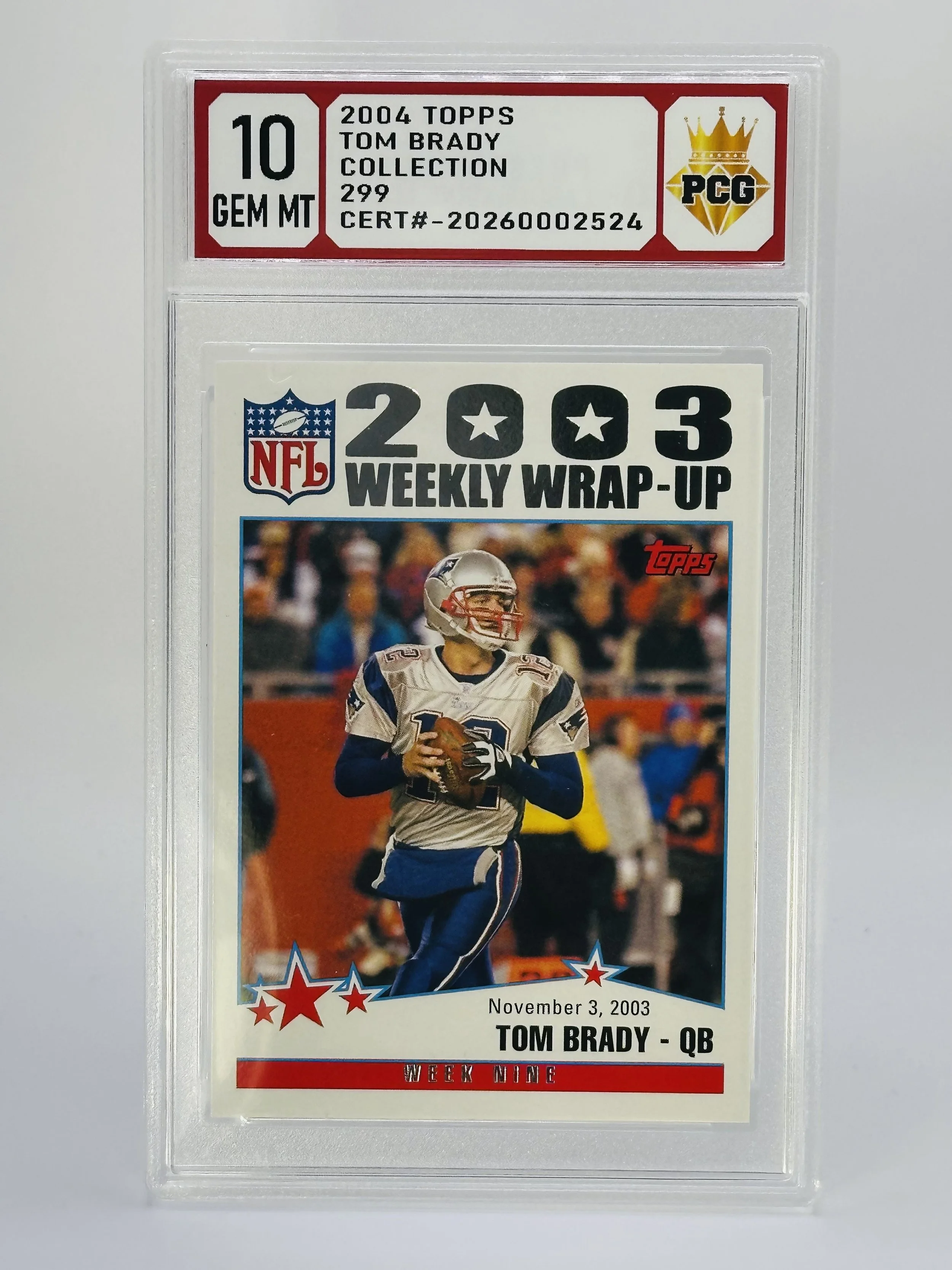 #20260002524 2024 TOM BRADY 10 GEM MT