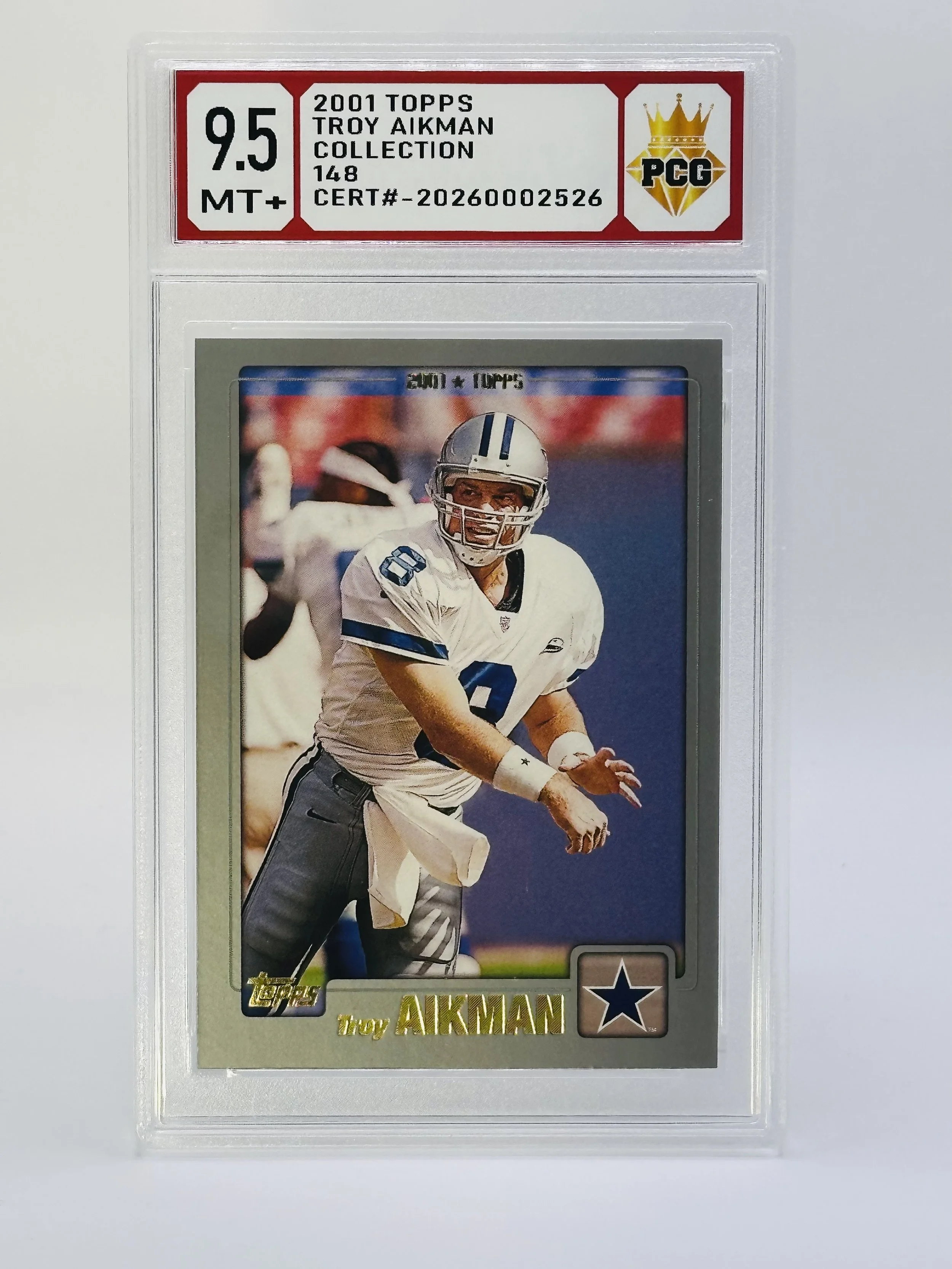 #20260002526 2001 TROY AIKMAN 9.5 MT+