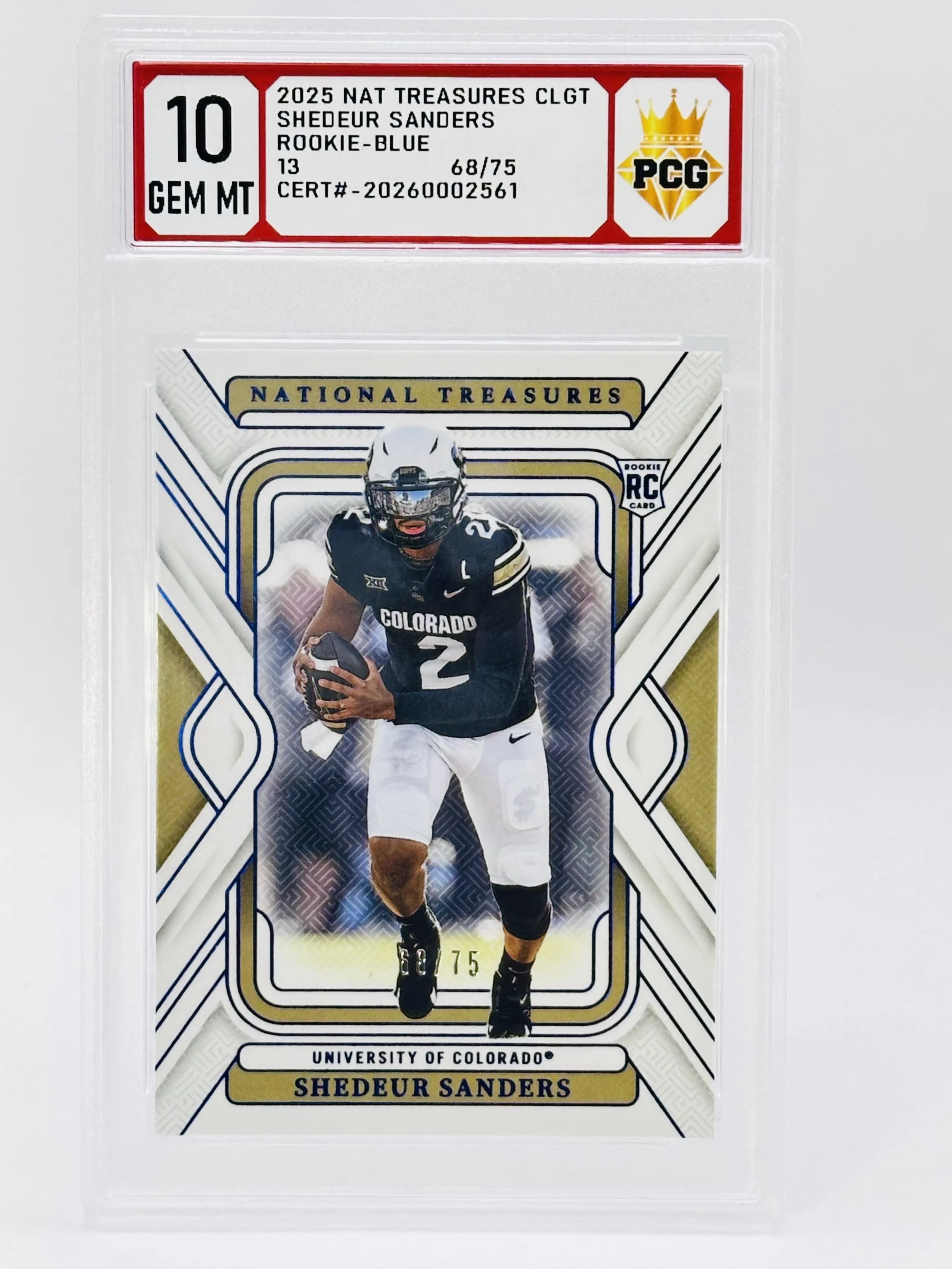 #20260002561 2025 SHEDEUR SANDERS 10 GEM MT