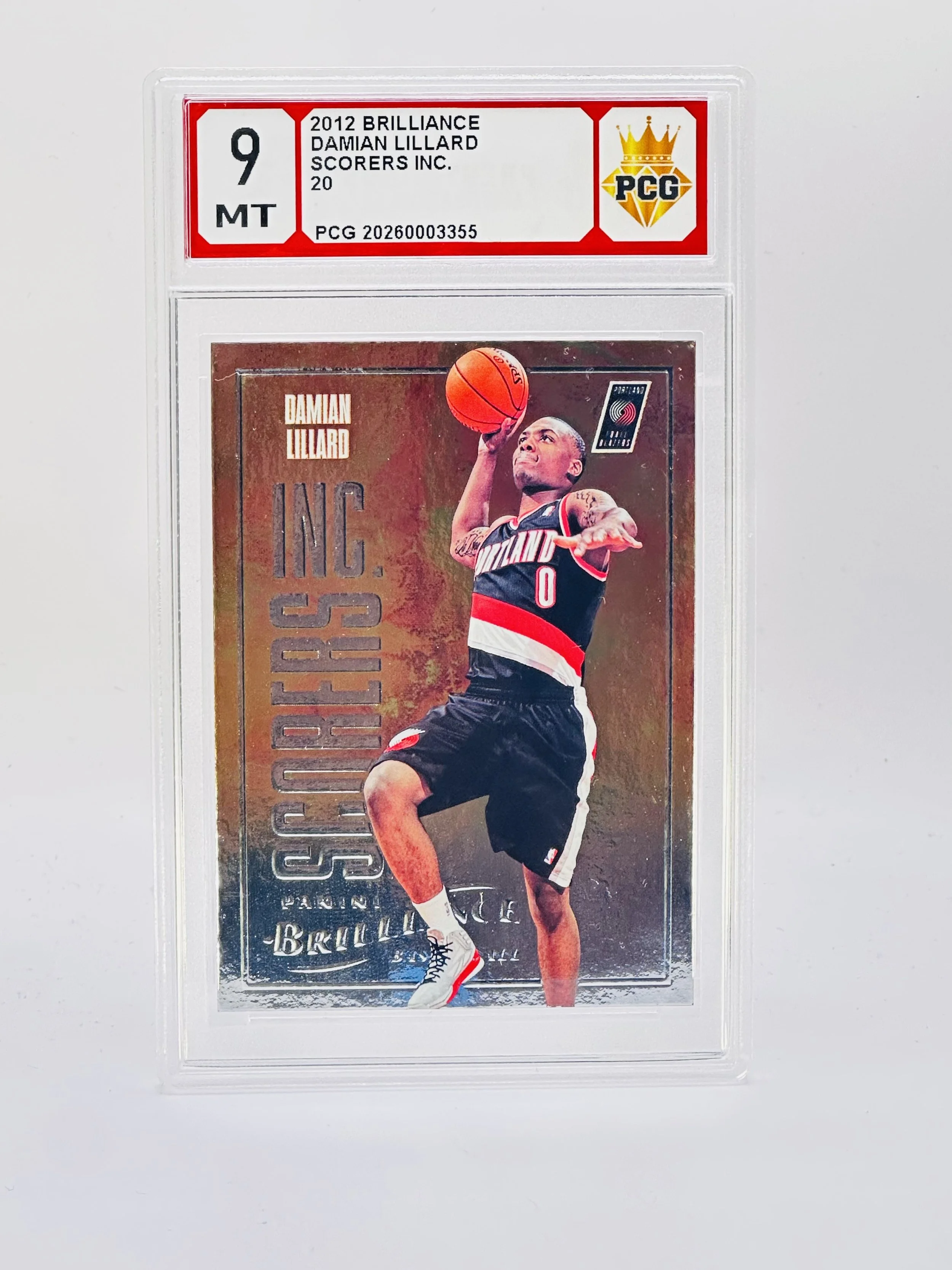 #20260003355 2012 DAMIAN LILLARD 9 MT