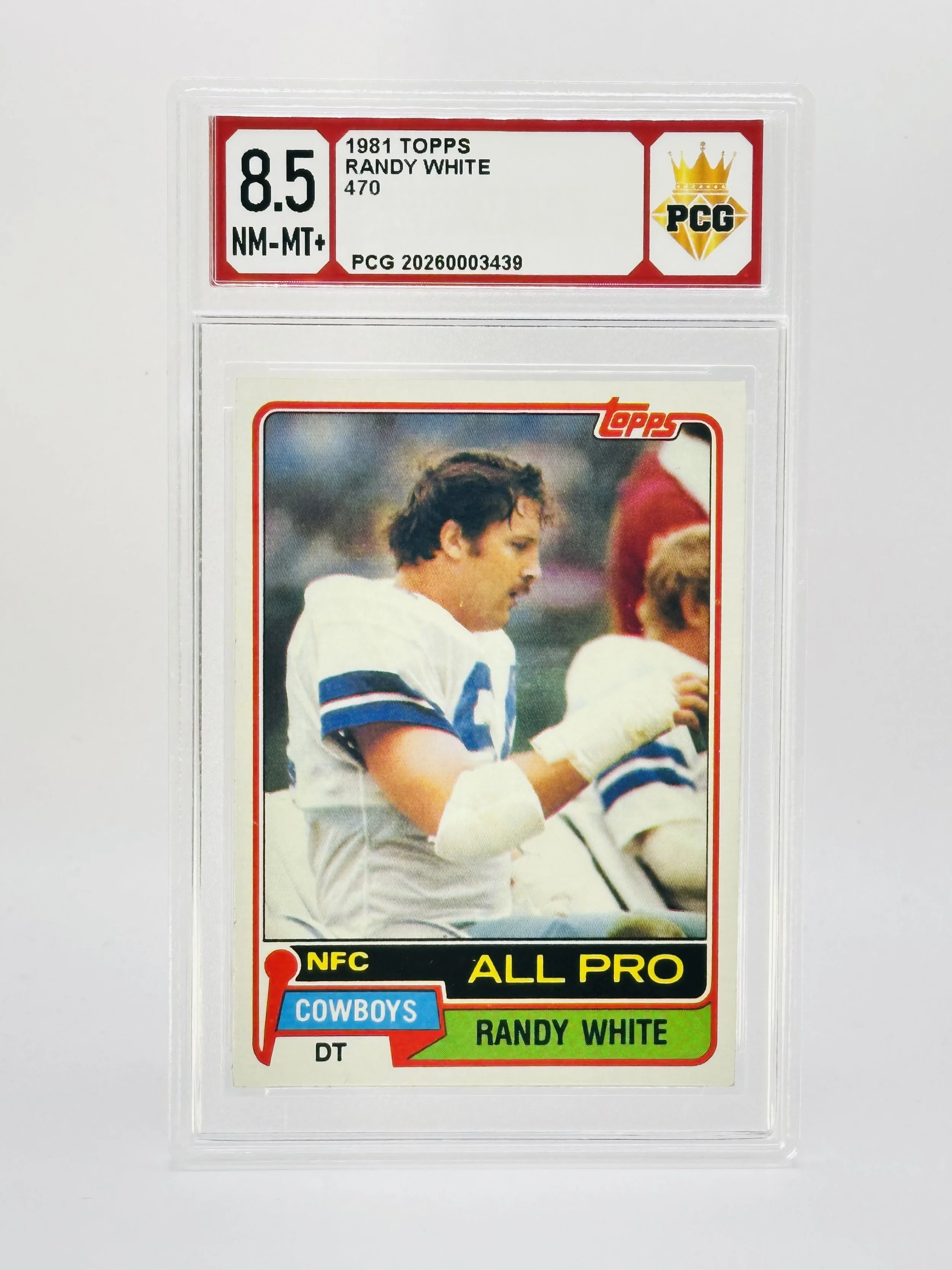 #20260003439 1981 RANDY WHITE 8.5 NM-MT+