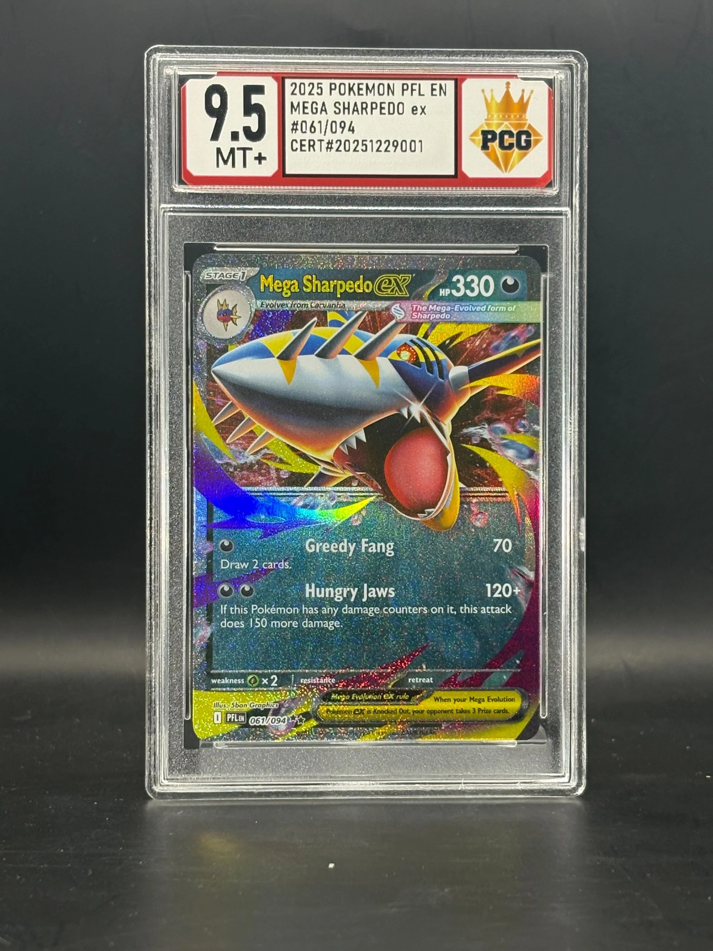 #20251229001 2025 POKEMON PFL EN MEGA SHARPEDO 9.5 MT+