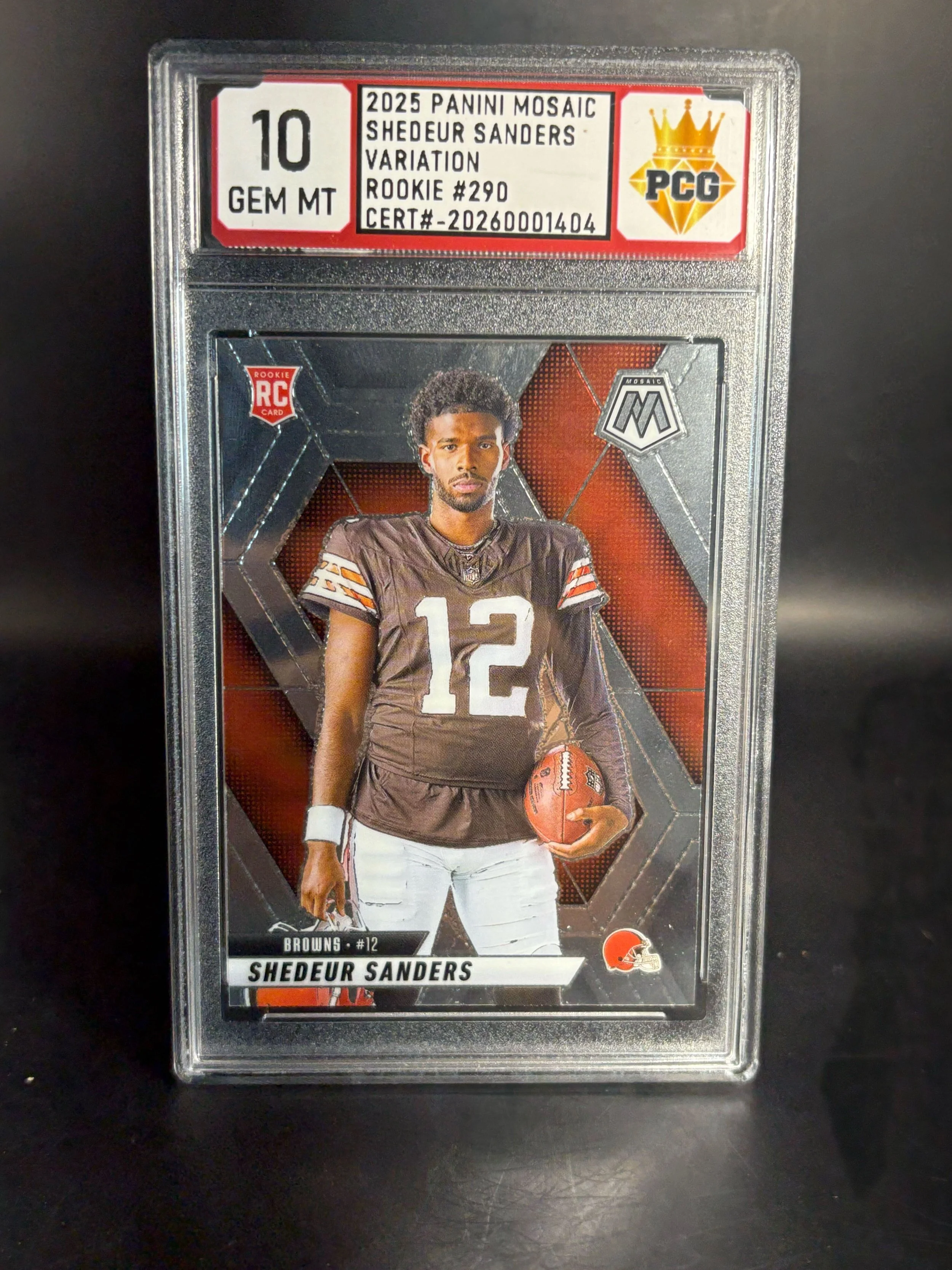 #20250001404 2025 SHEDEUR SANDERS 10 GEM MT