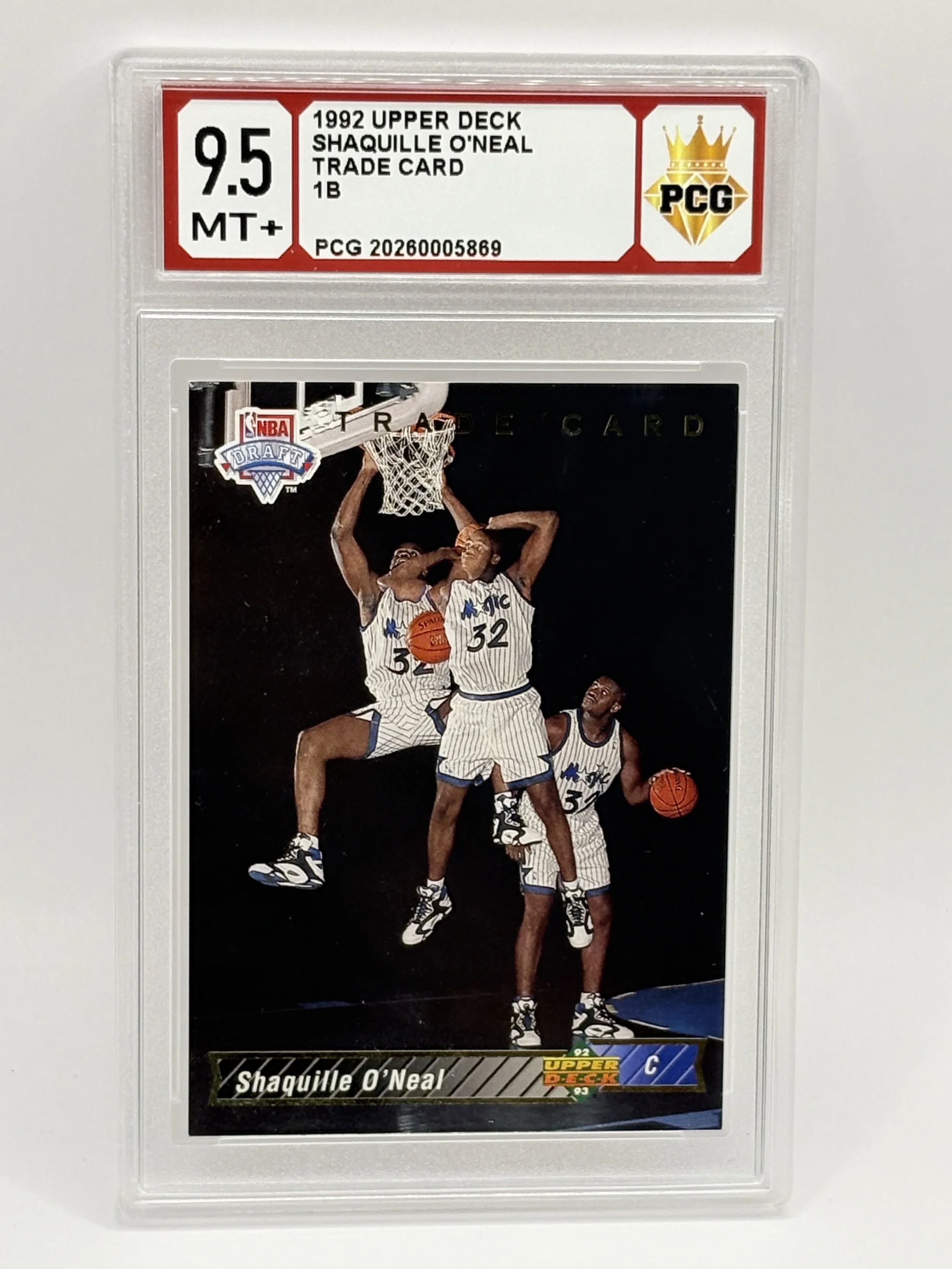#20260005869 1992 SHAQUILLE O'NEAL 9.5 MT+