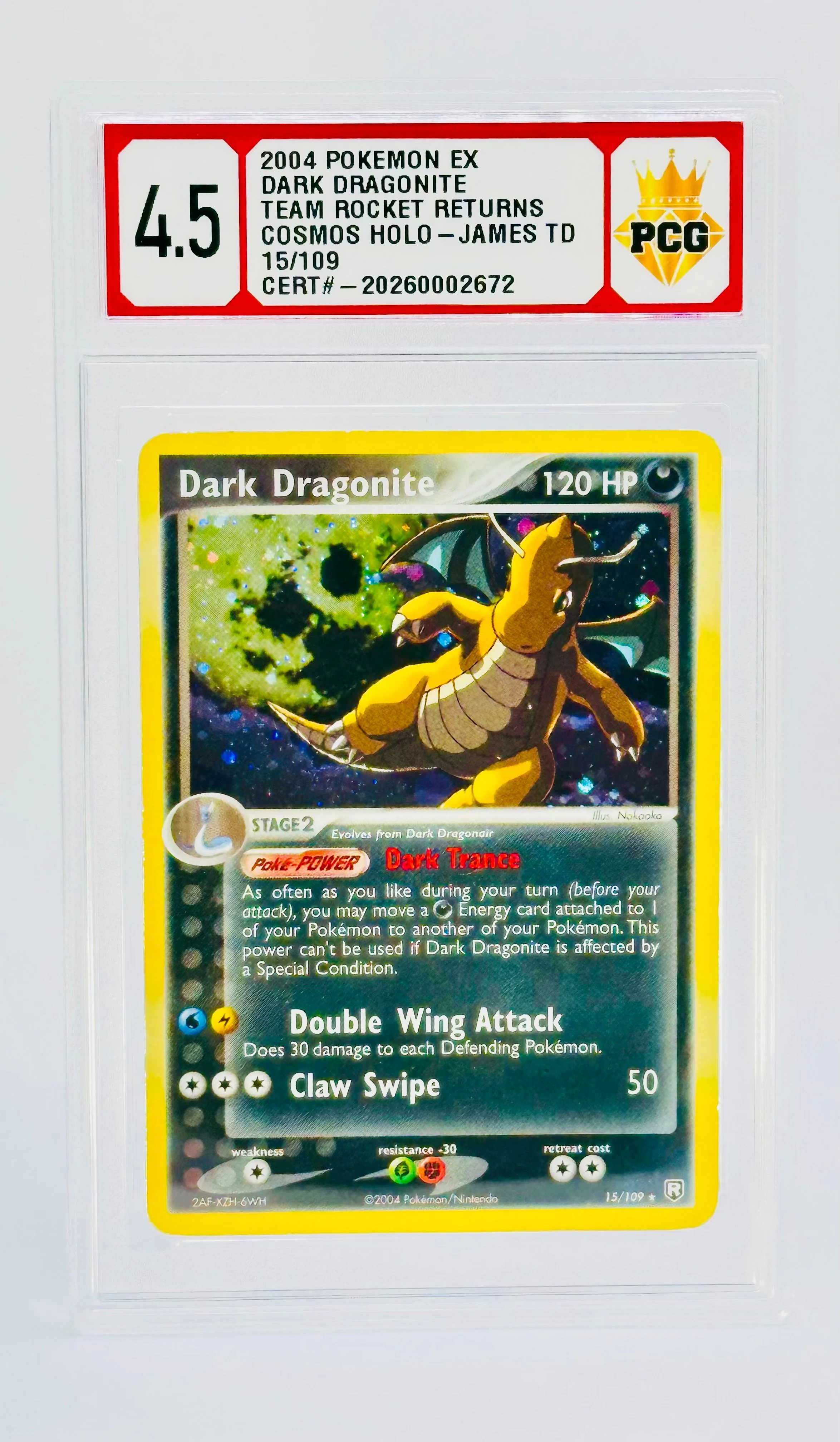 #20260002672 2004 DARK DRAGONITE 4.5