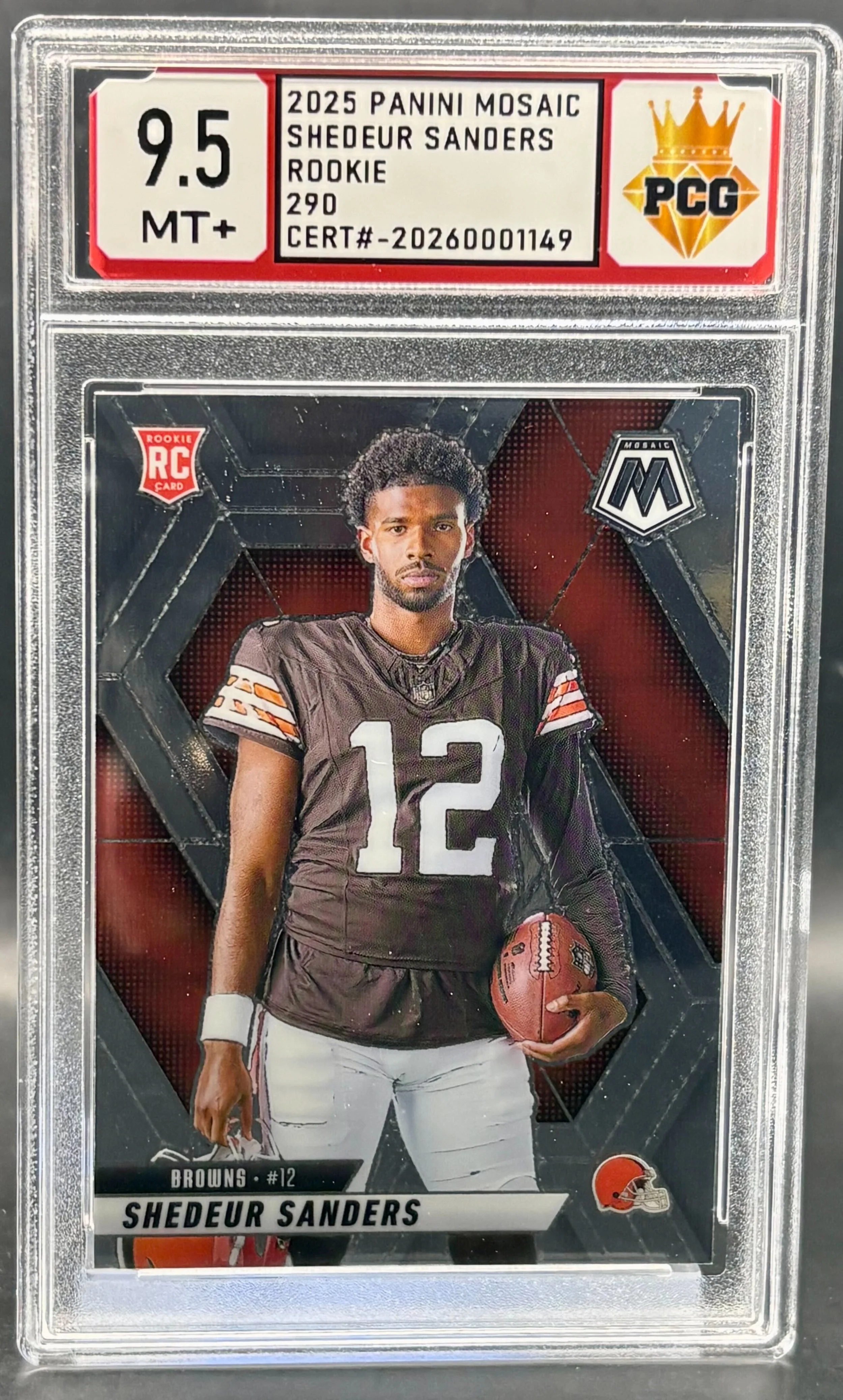 #20260001149 2025 SHEDEUR SANDERS RC 9.5 MT+