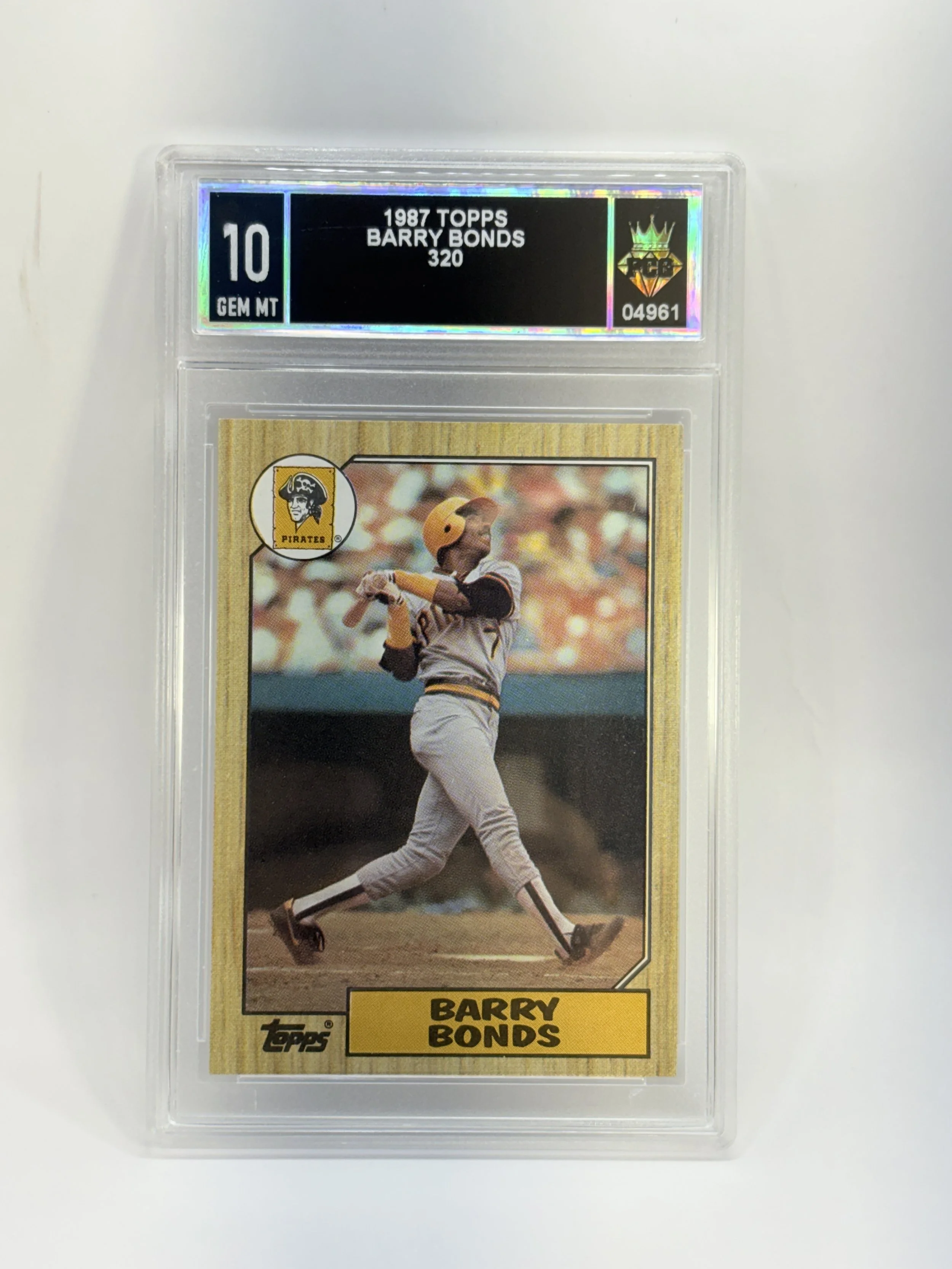 #20260004961 1987 BARRY BONDS 10 GEM MT