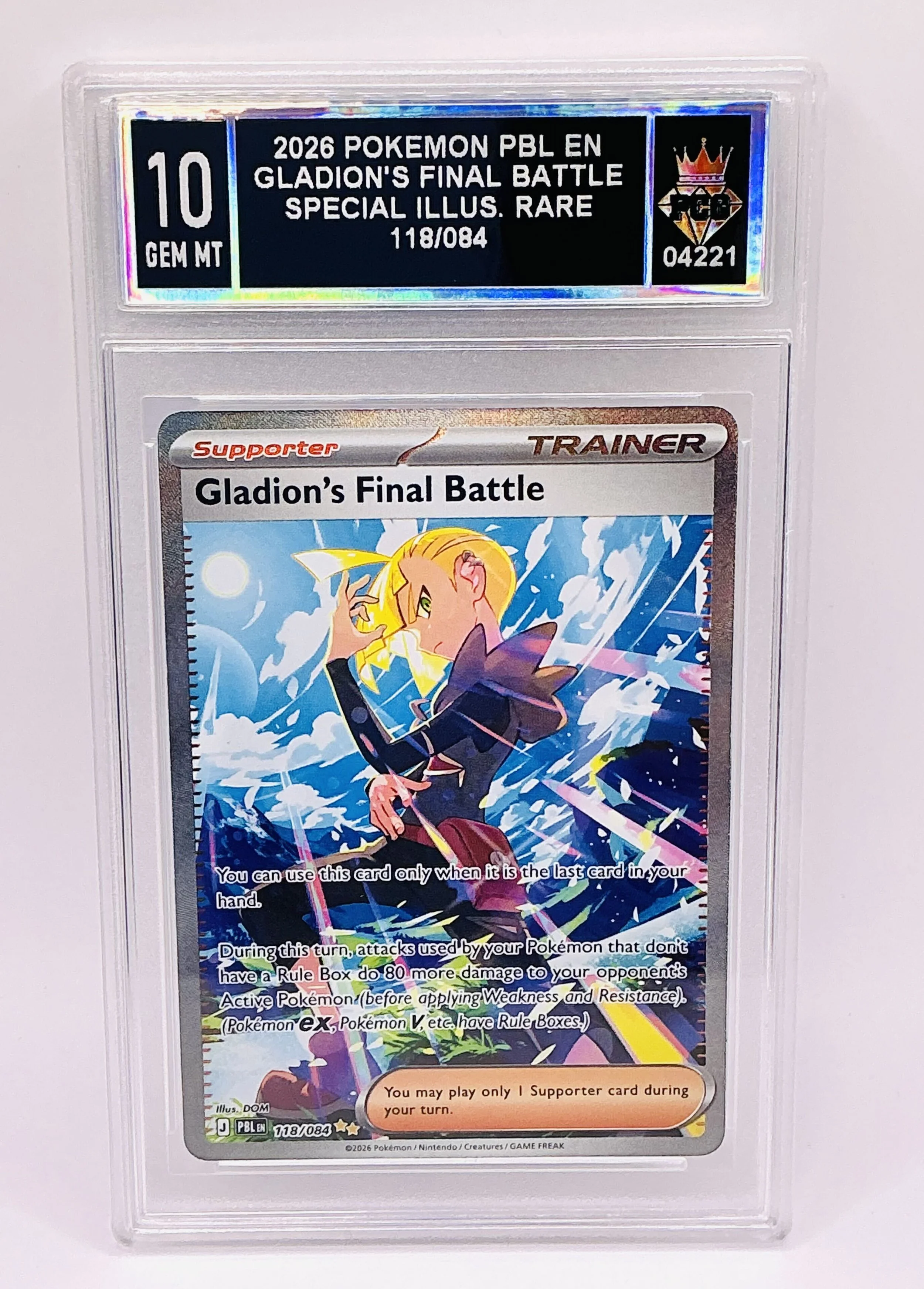 #04221 2026 GLADION'S FINAL BATTLE 10 GEM MT