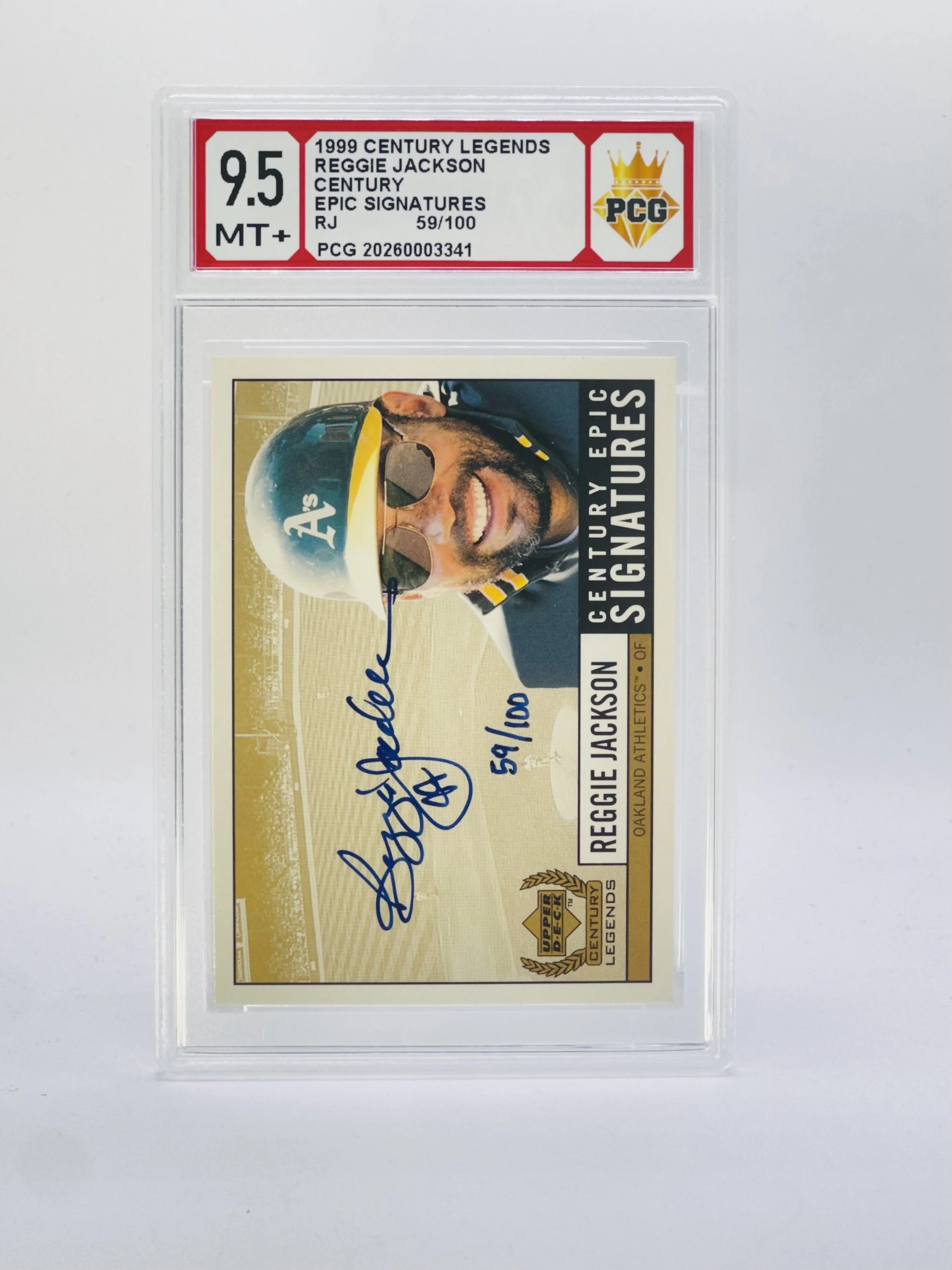 #20260003341 1999 REGGIE JACKSON 9.5 MT+