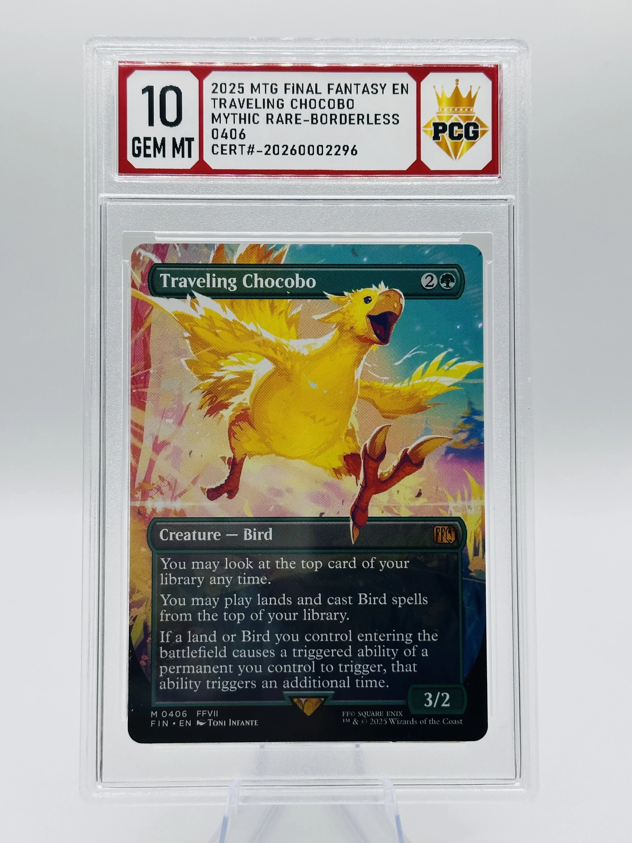 #20260002296 2025 TRAVELING CHOCOBO 10 GEM MT