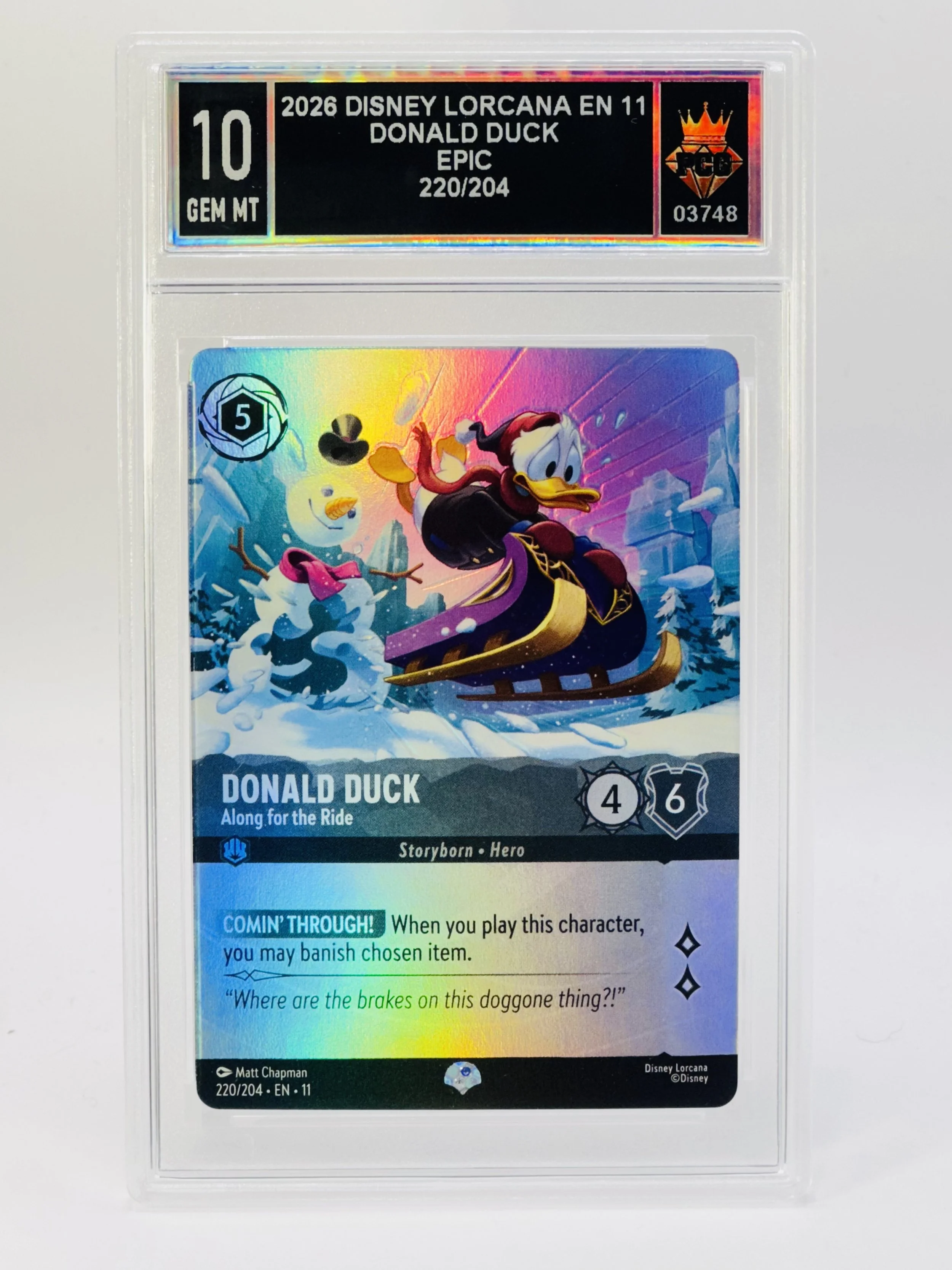 #20260003748 2026 DONALD DUCK 10 GEM MT