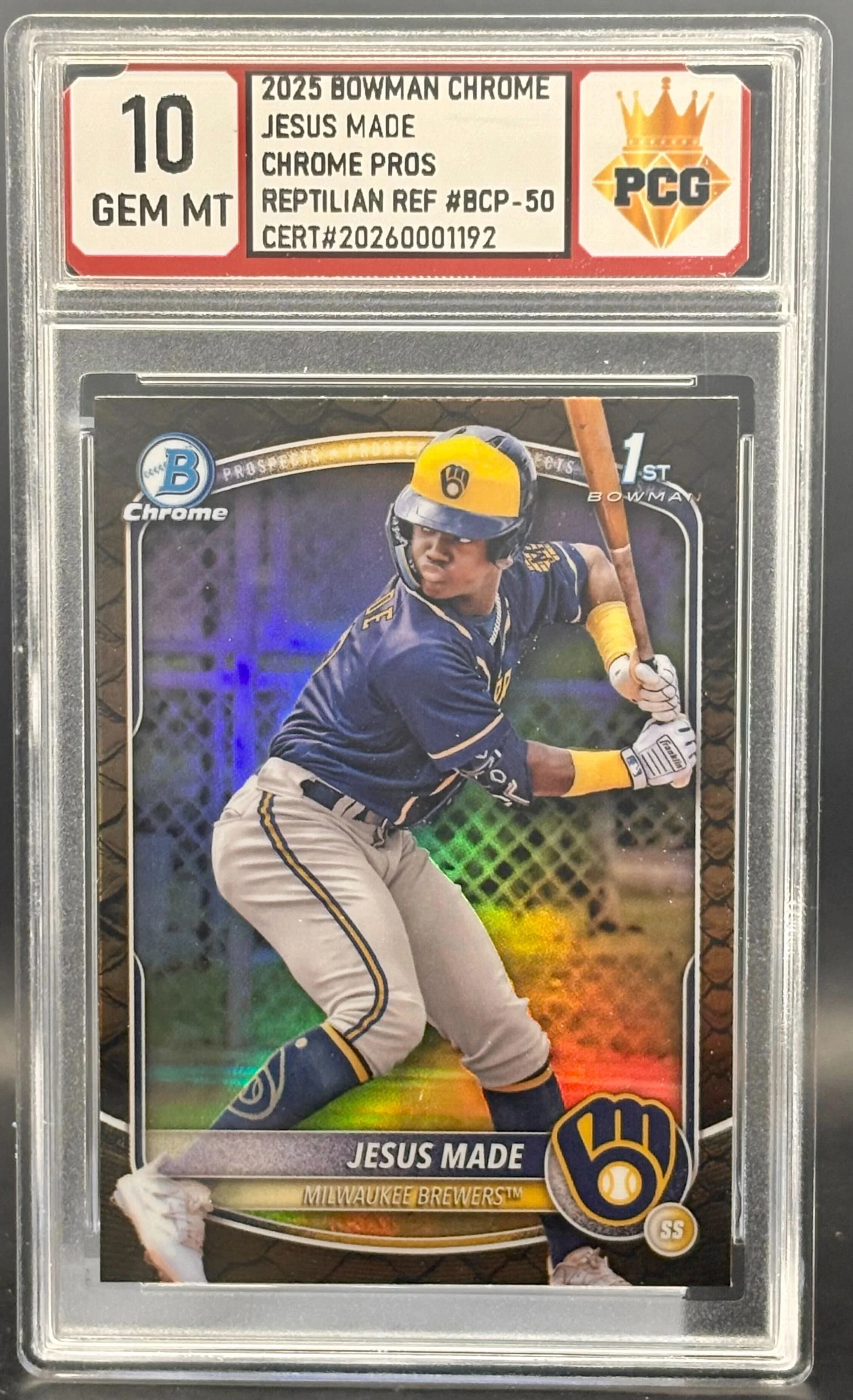 #20260001192 2025 JESUS MADE 10 GEM MT