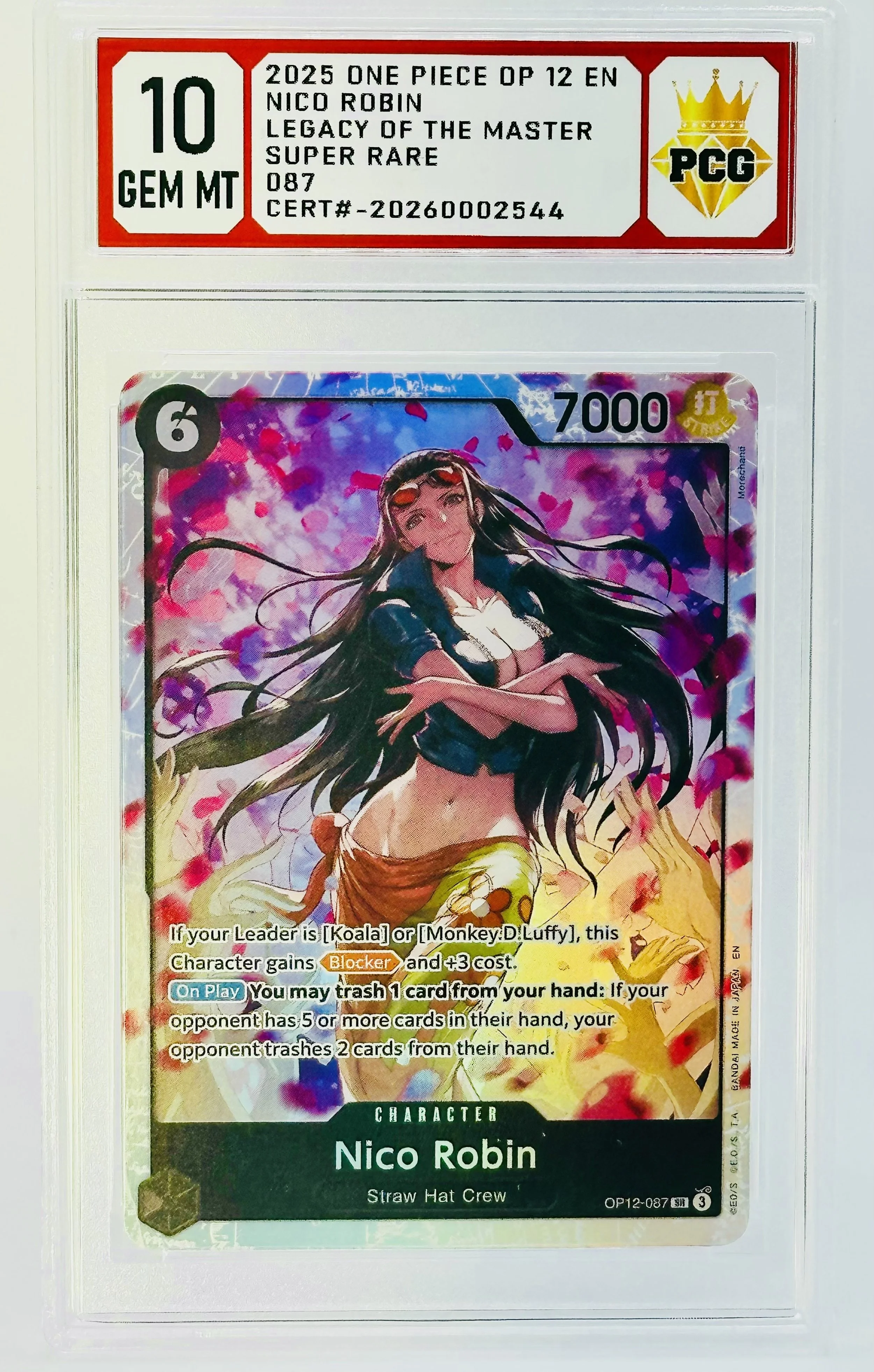 #20260002544 2025 NICO ROBIN 10 GEM MT