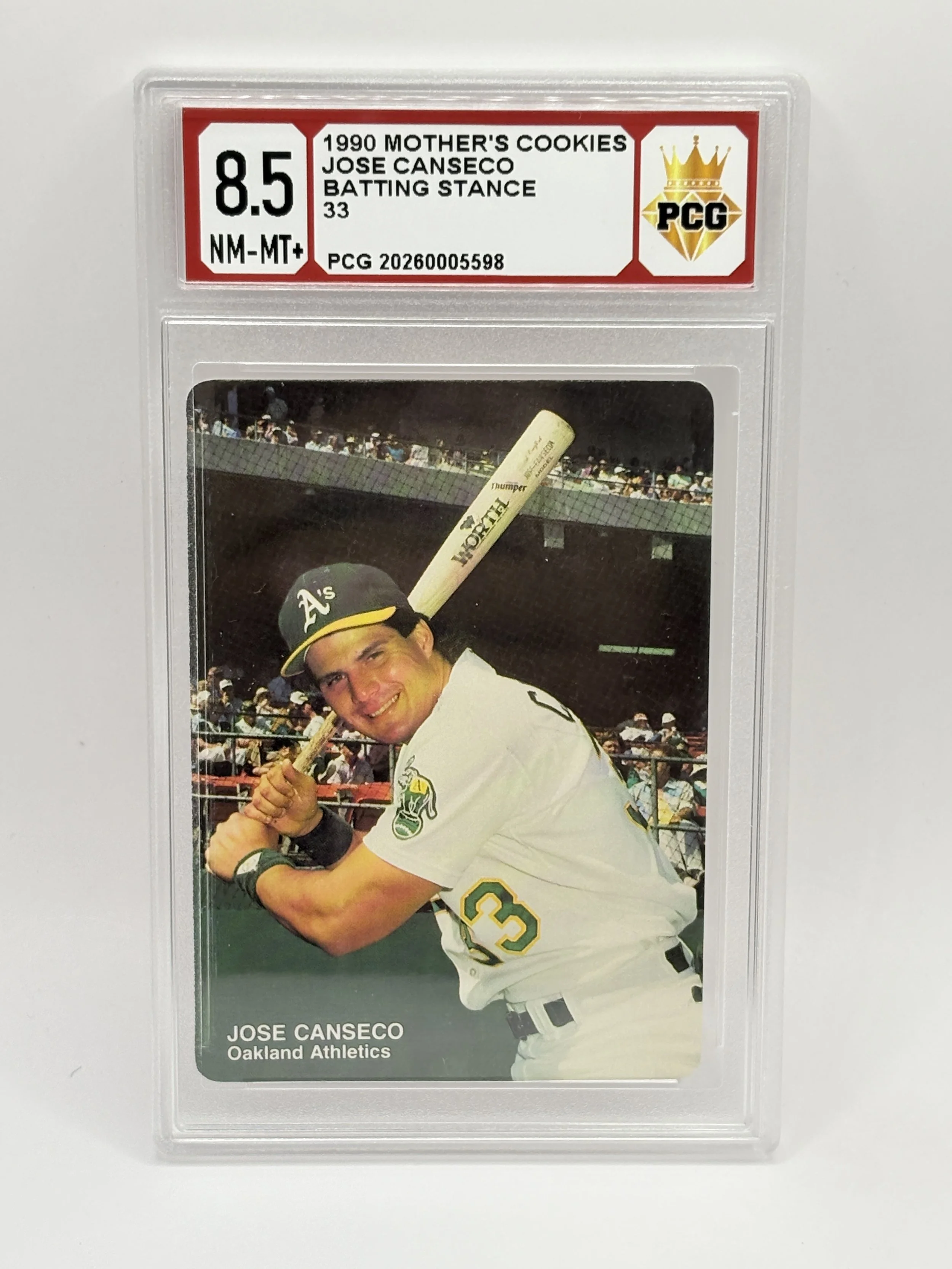 20260005598 1990 JOSE CANSECO 8.5 NM-MT+
