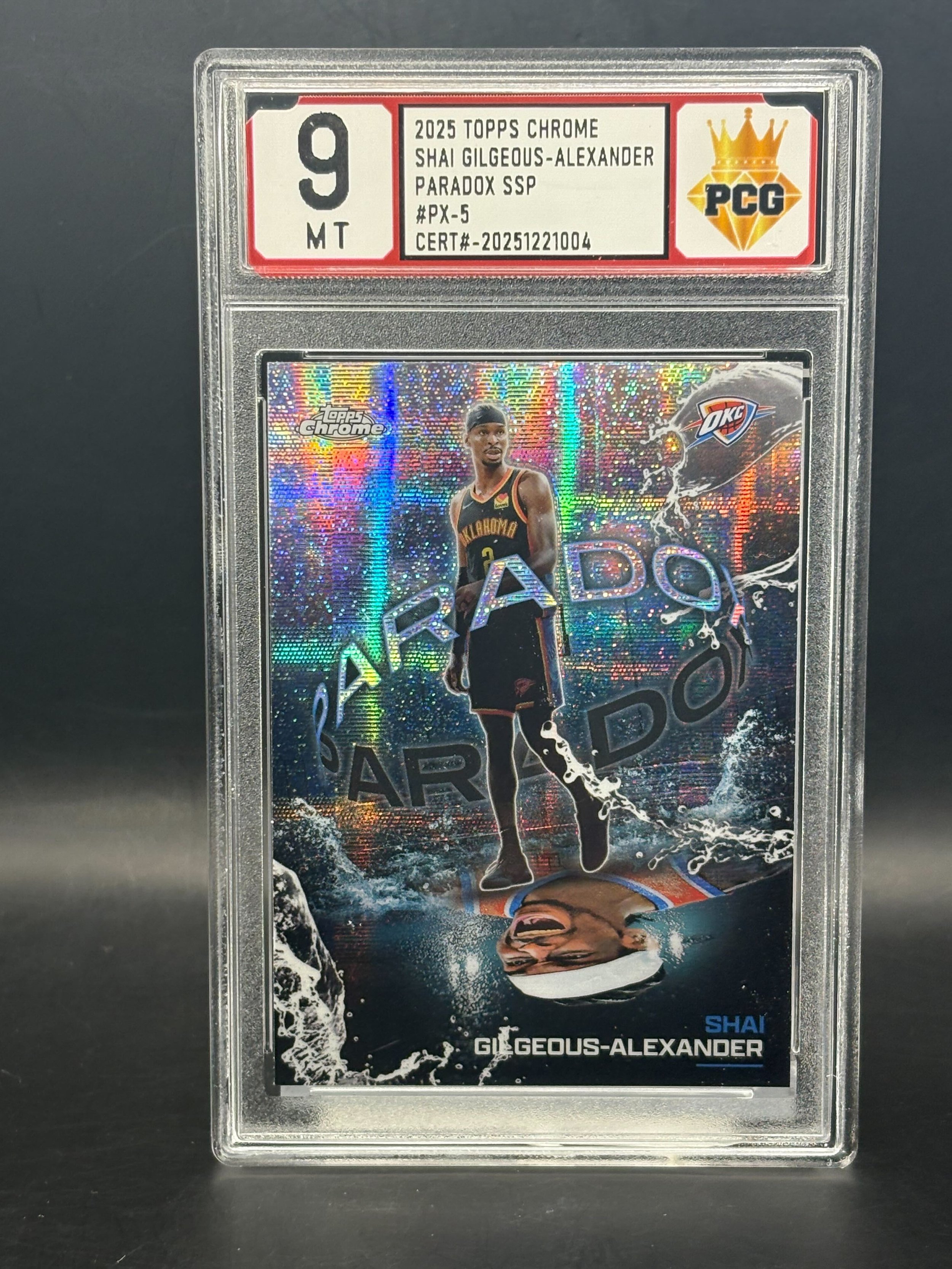 #20251221004 2025 TOPPS CHROME SHAI GILGEOUS-ALEXANDER PARADOX 9 MT