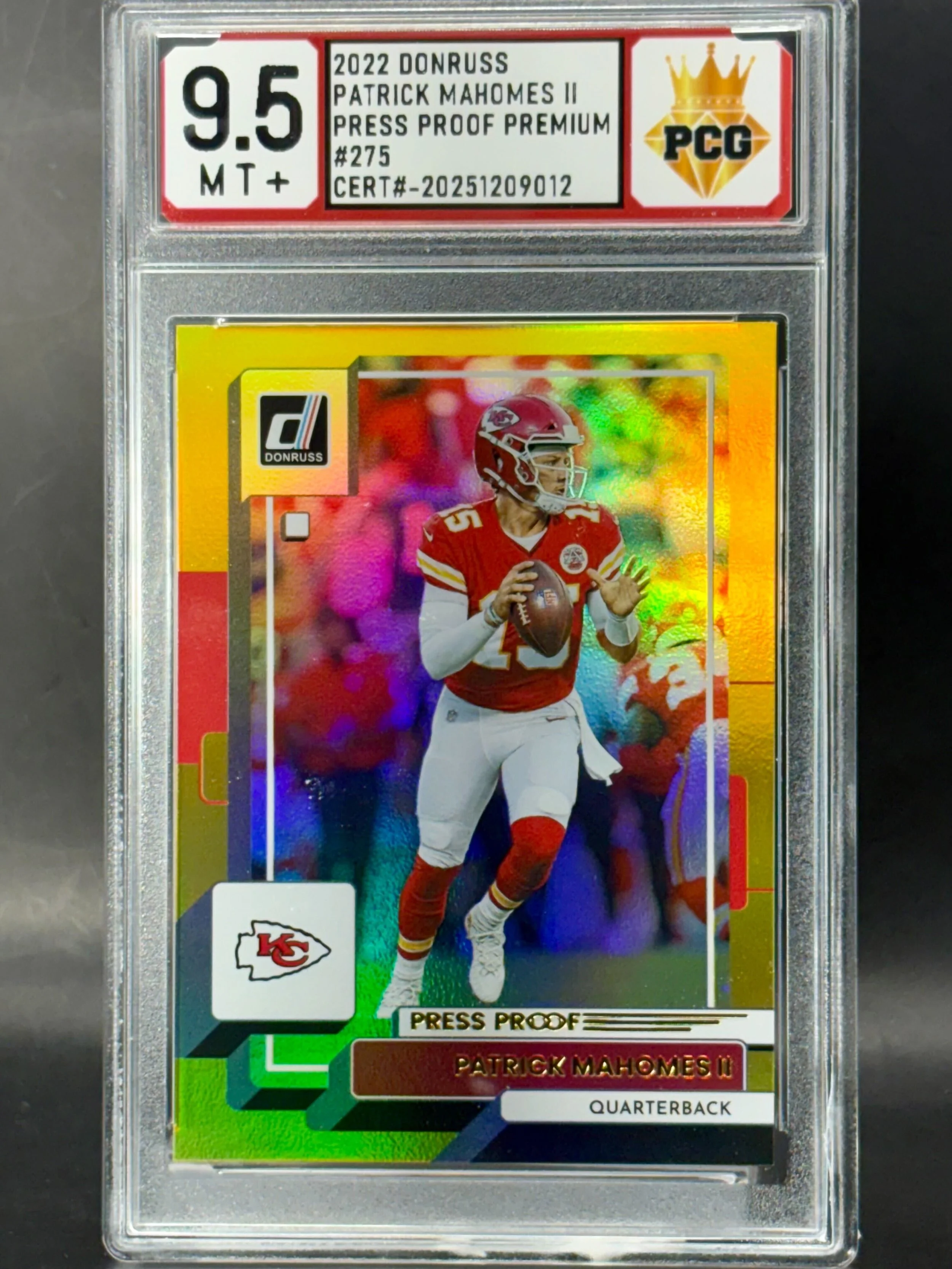 #20251209012 Patrick Mahomes II 9.5 MT+