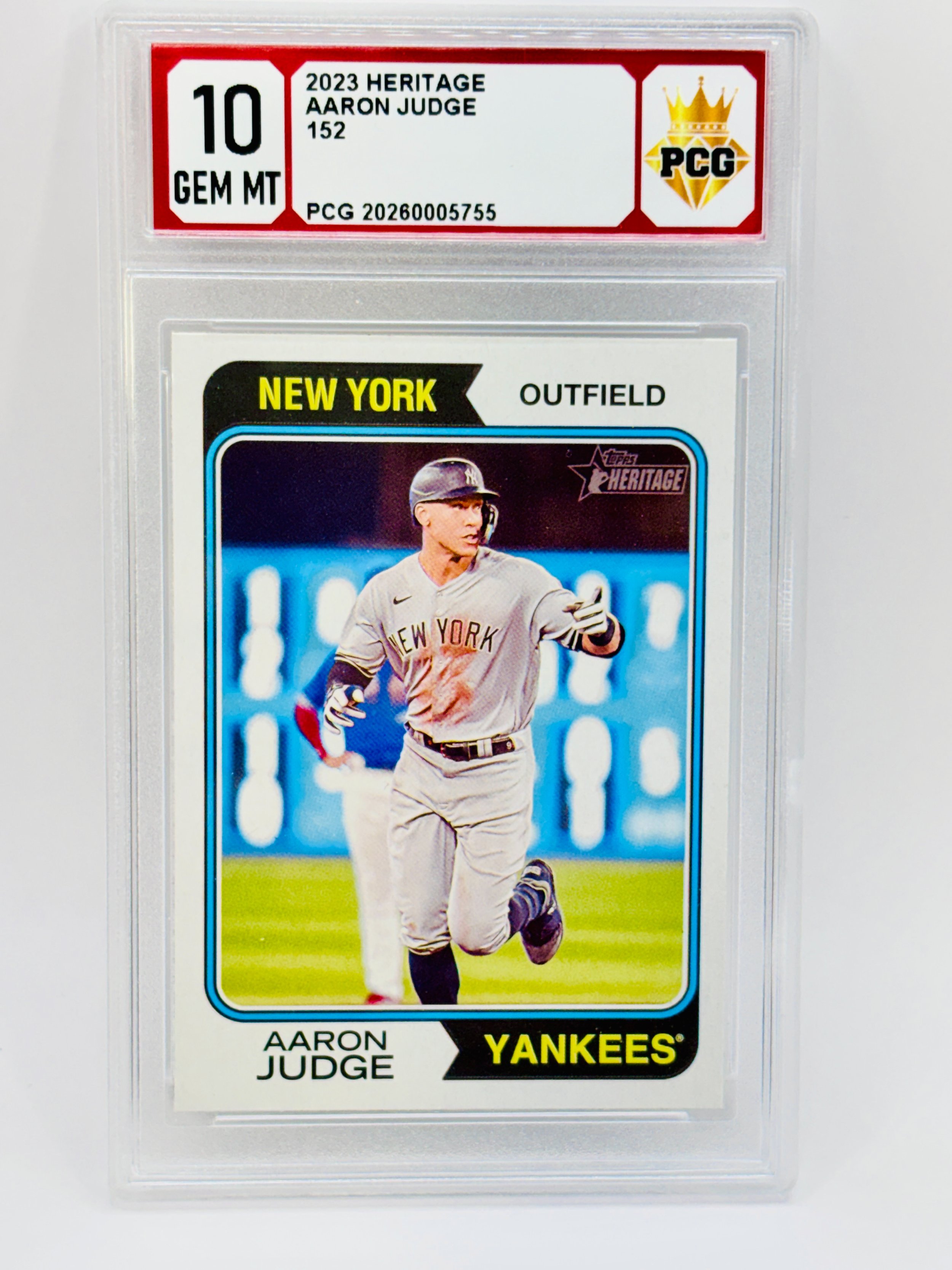 #20260005755 2023 AARON JUDGE 10 GEM MT