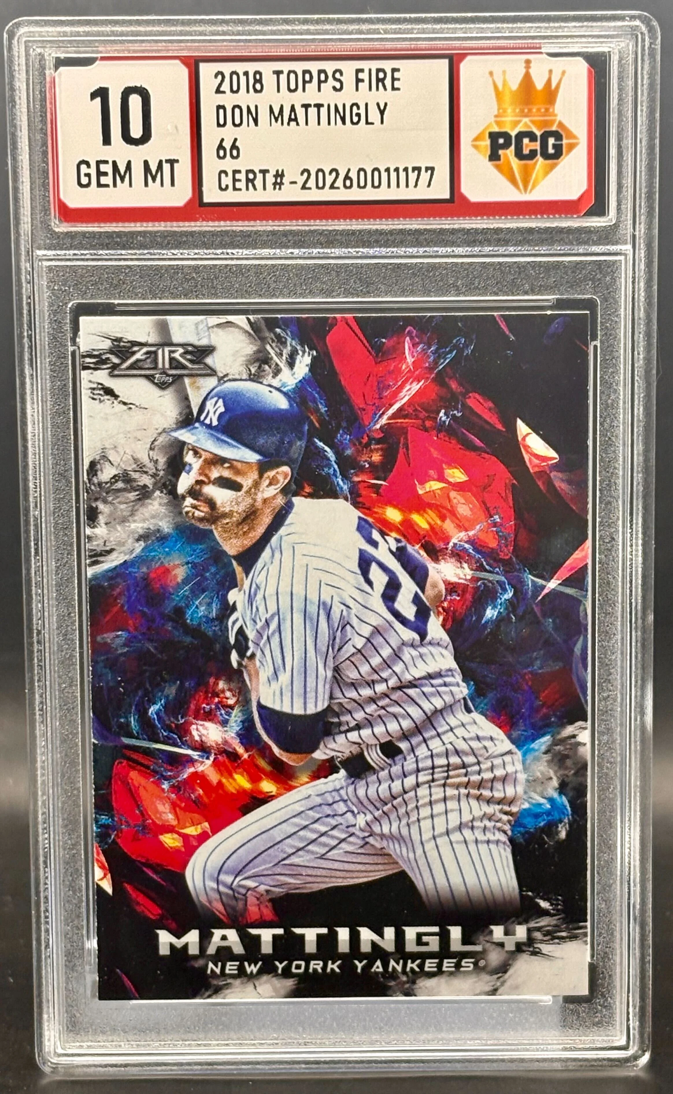 #20260011177 2018 DON MATTINGLY 10 GEM MT