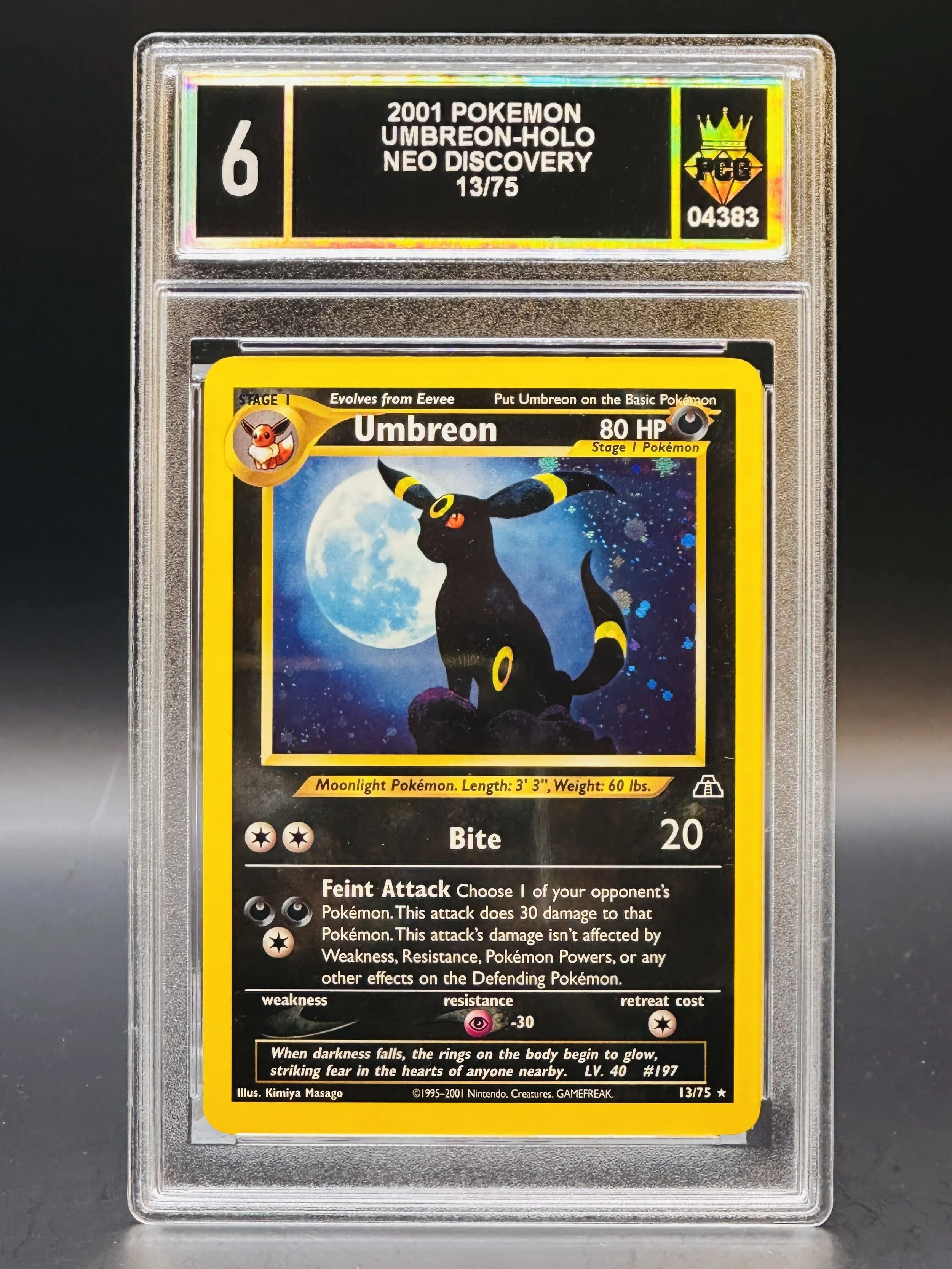 #04383 2001 UMBREON-HOLO 6