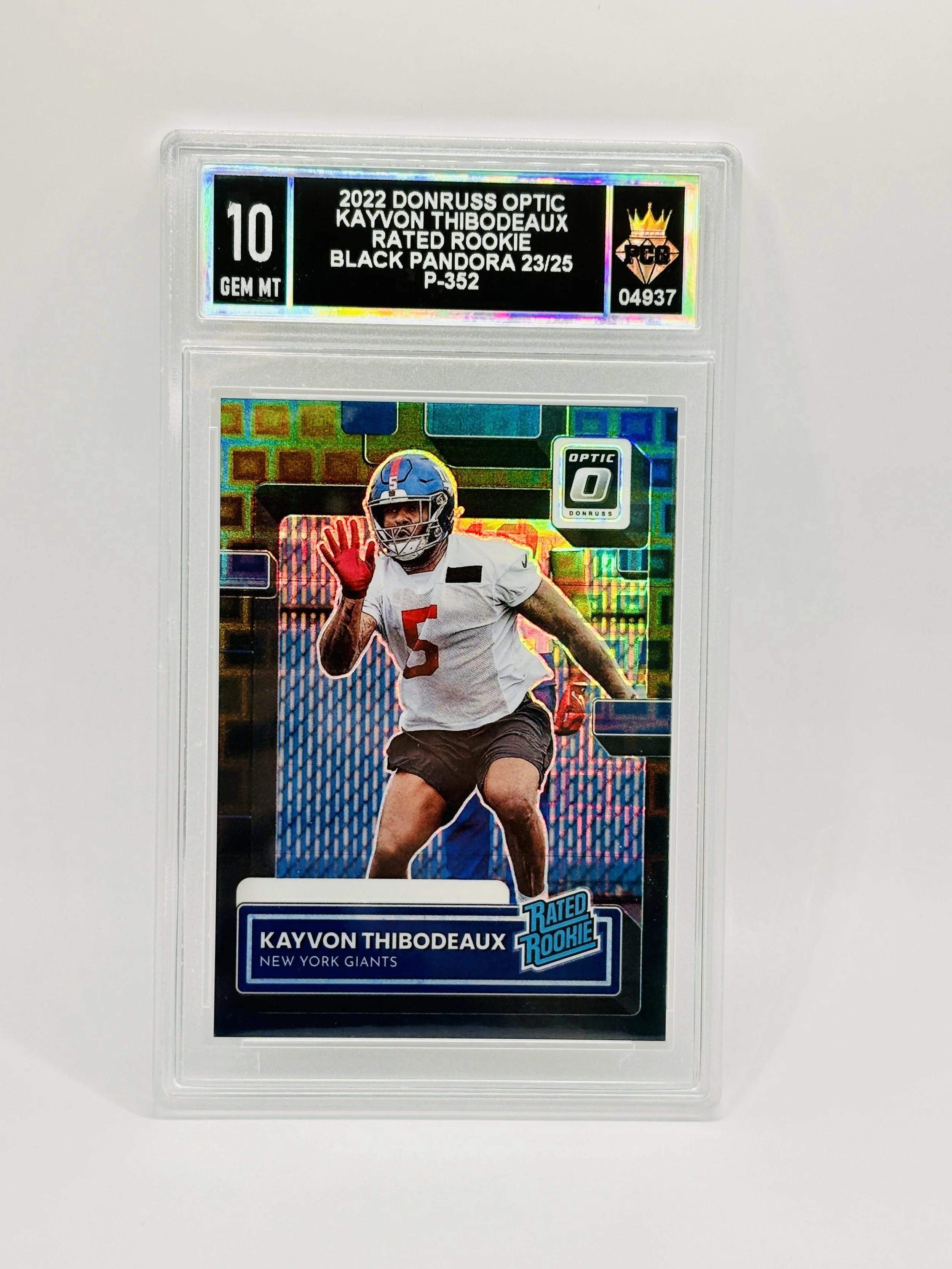 #20260004937 2022 KAYVON THIBODEAUX 10 GEM MT