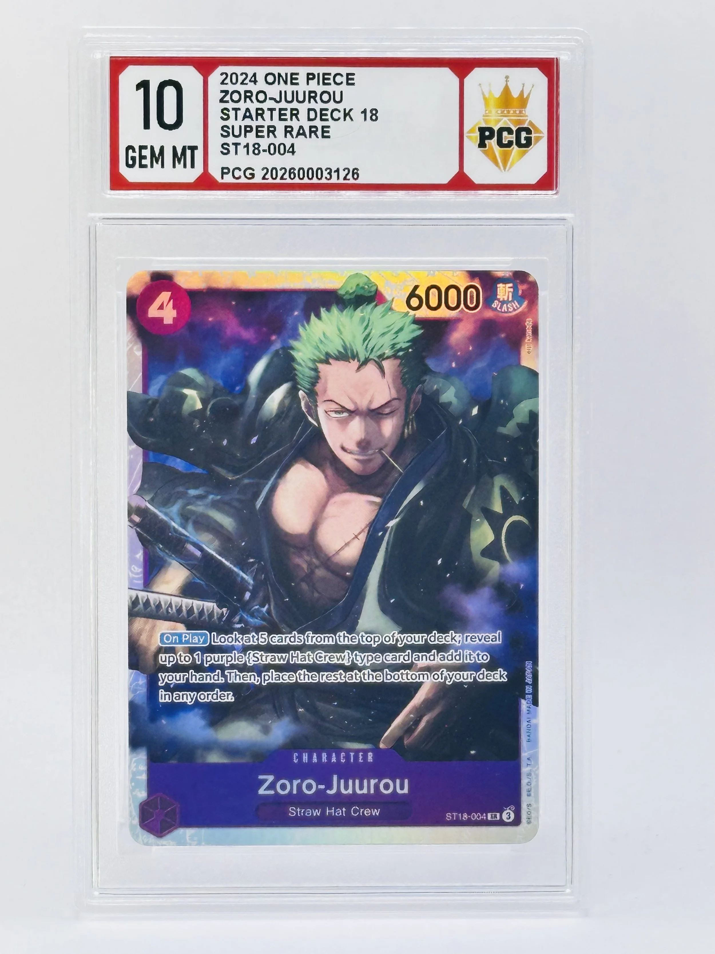 #20260003126 2024 ZORO-JUUROU 10 GEM MT