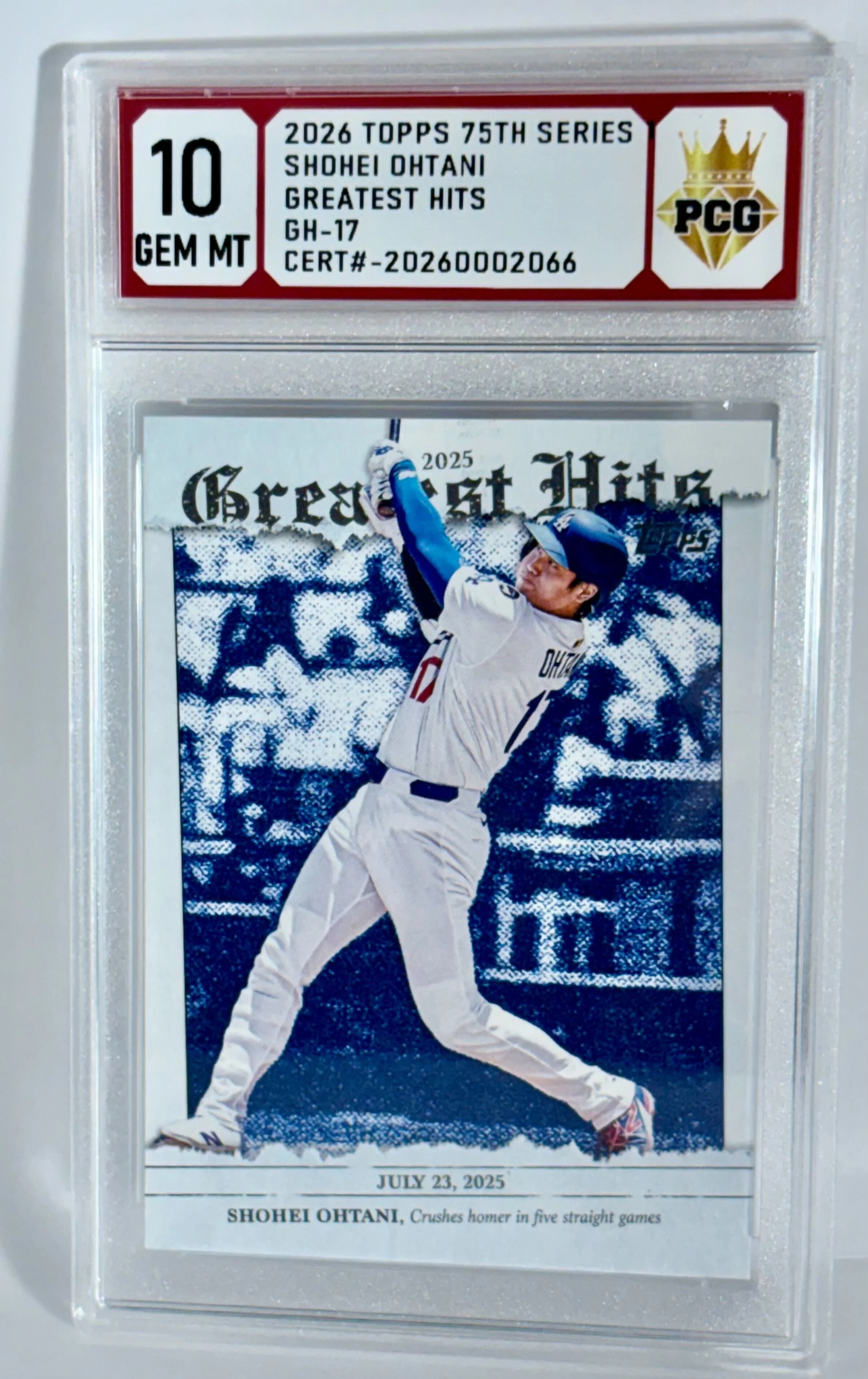 #20260002066 2026 SHOHEI OHTANI 10 GEM MT