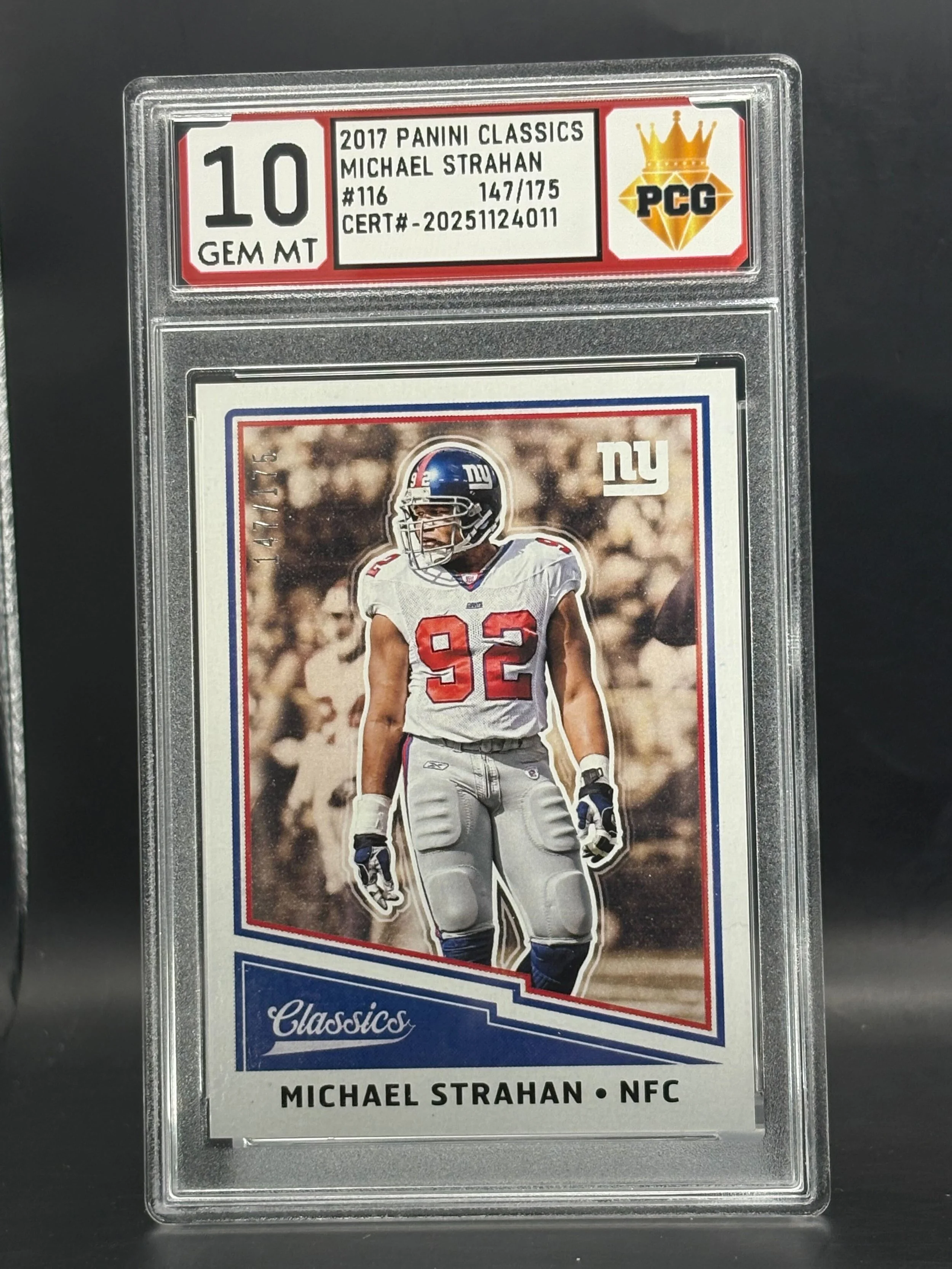 #20251124011 Michael Strahan 10 Gem MT