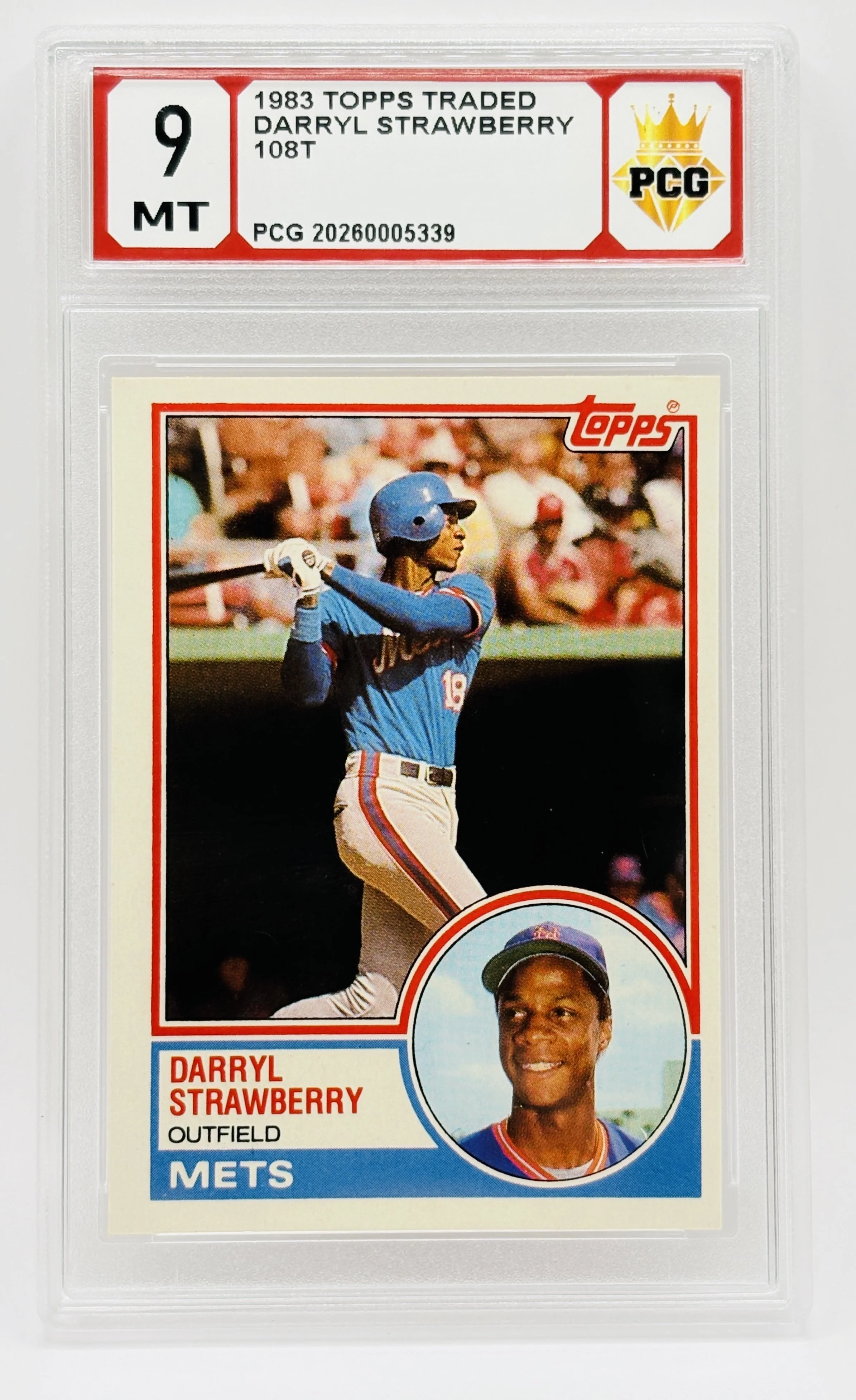 #20260005339 1983 DARRYL STRAWBERRY 9 MT