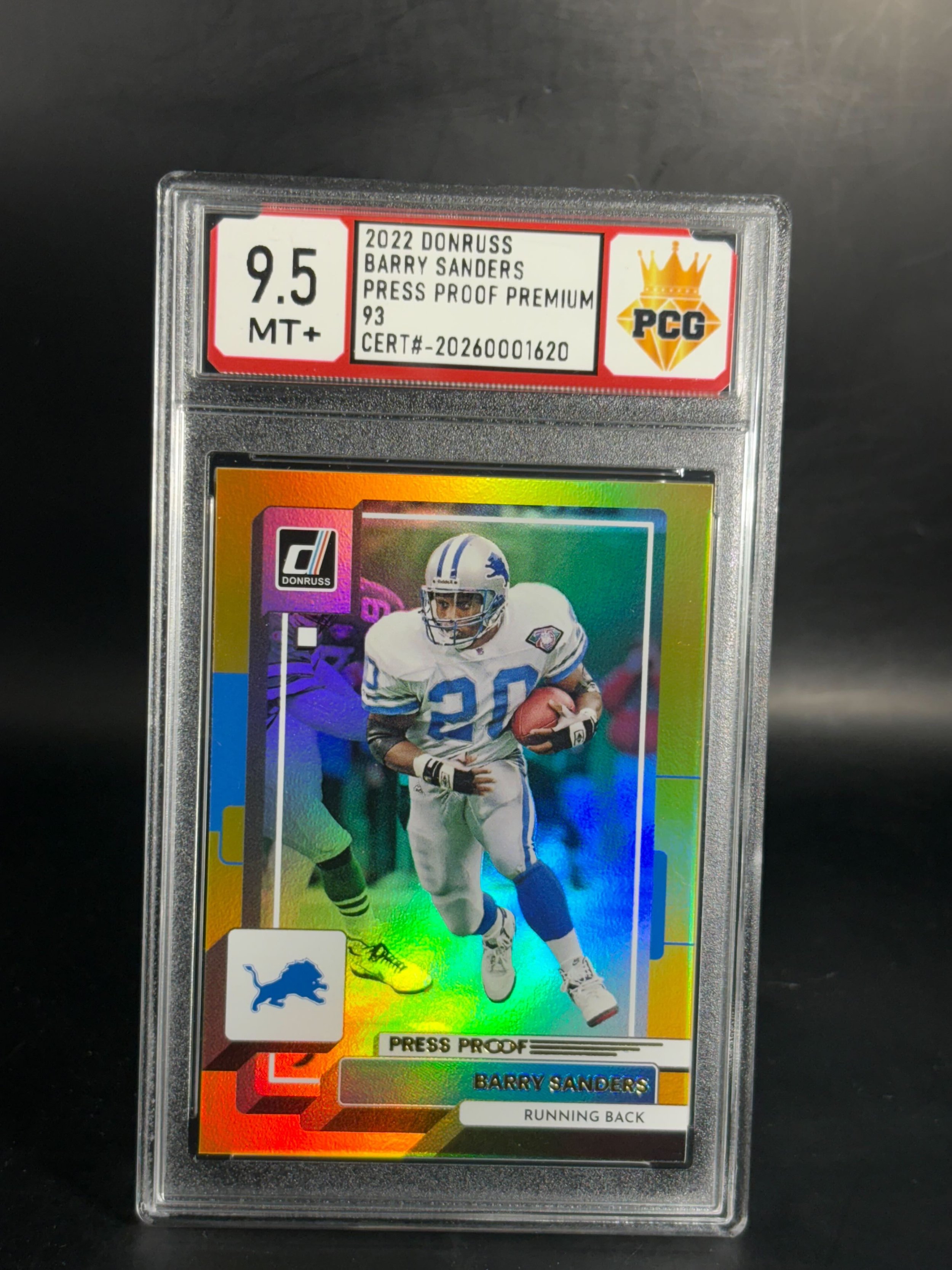 #20260001620 BARRY SANDERS 9.5 MT+