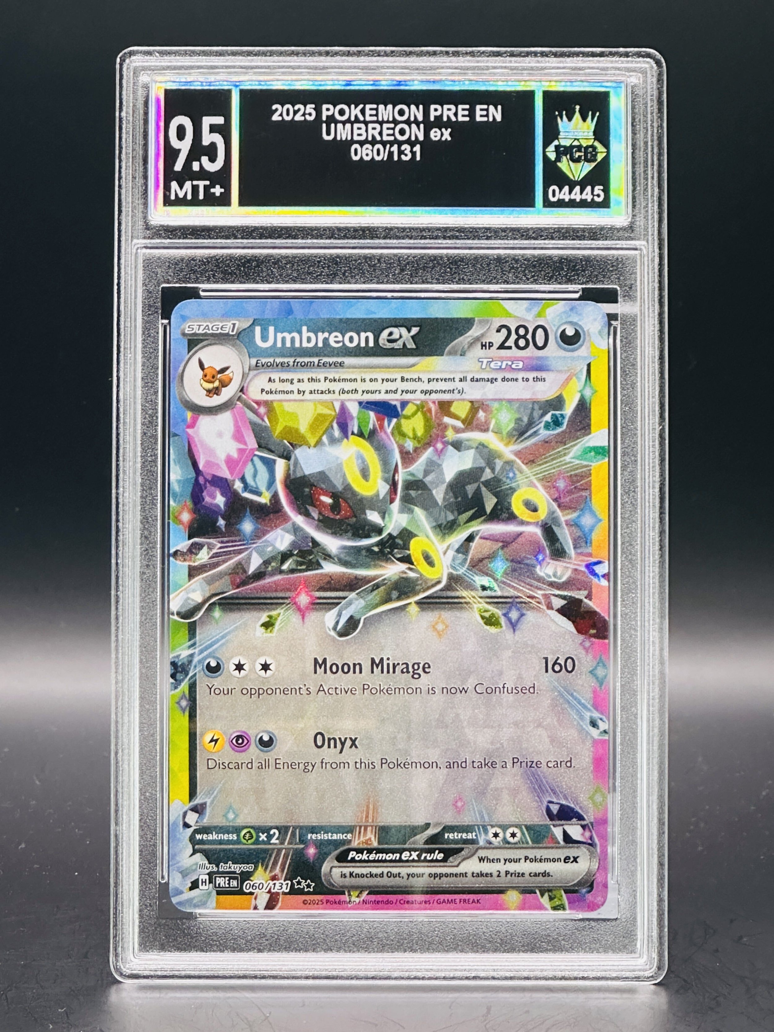 #04445 2025 UMBREON EX 9.5 MT+