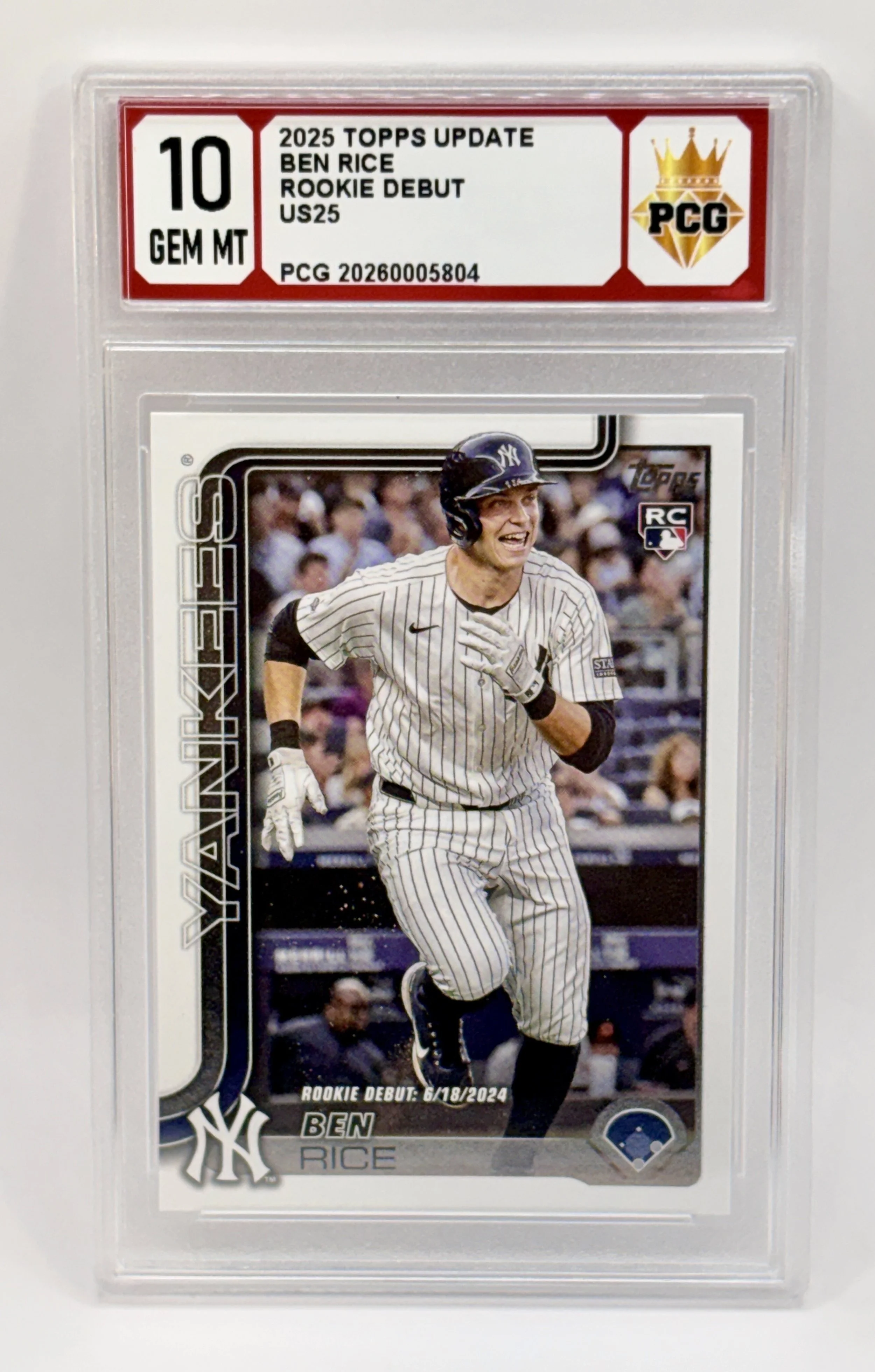 #20260005804 2025 BEN RICE RC 10 GEM MT